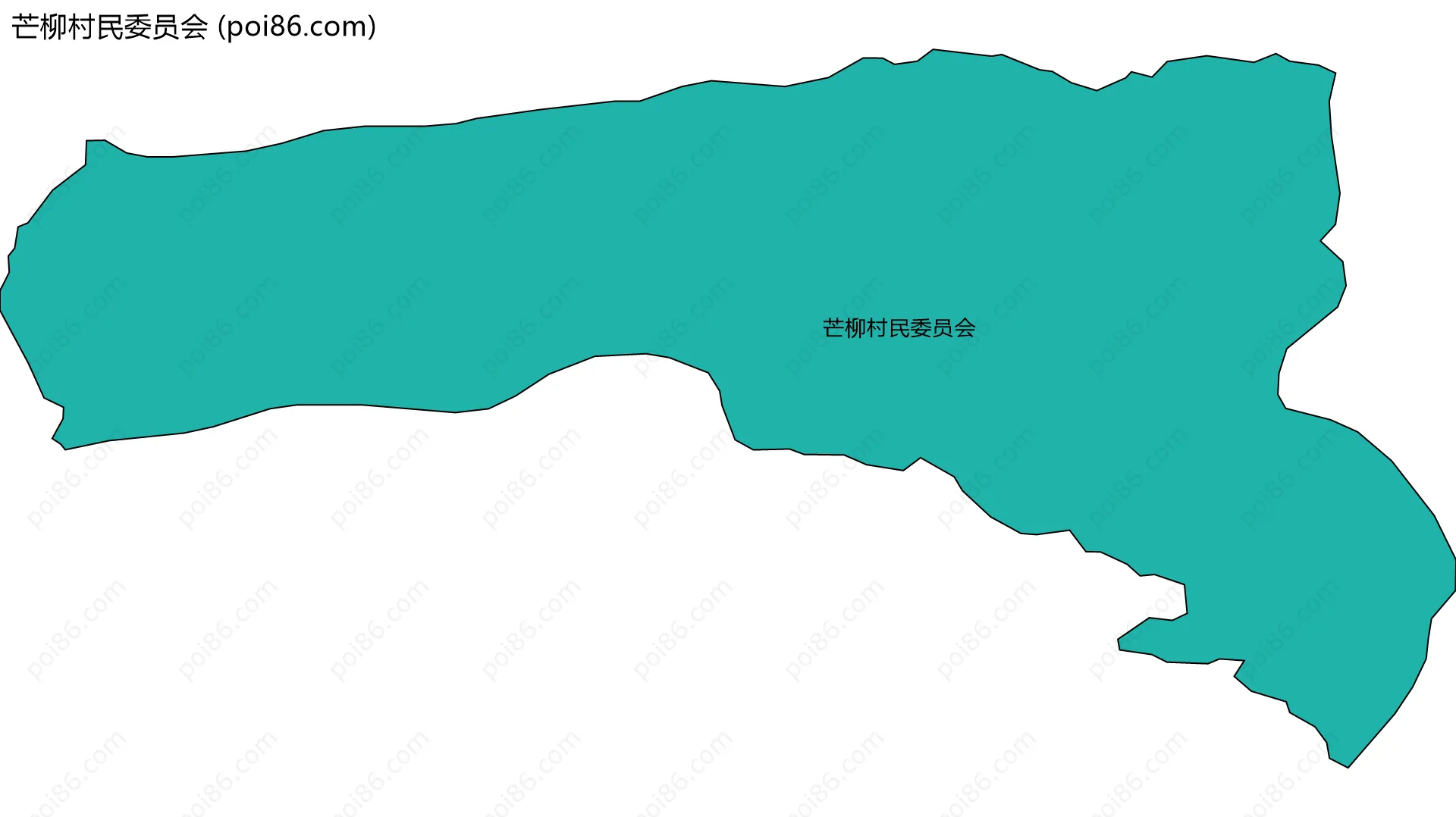 芒柳村民委员会边界地图