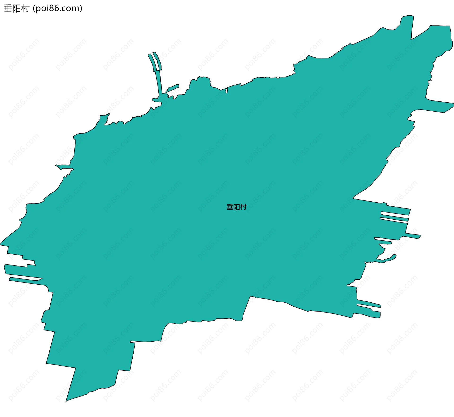 垂阳村边界地图