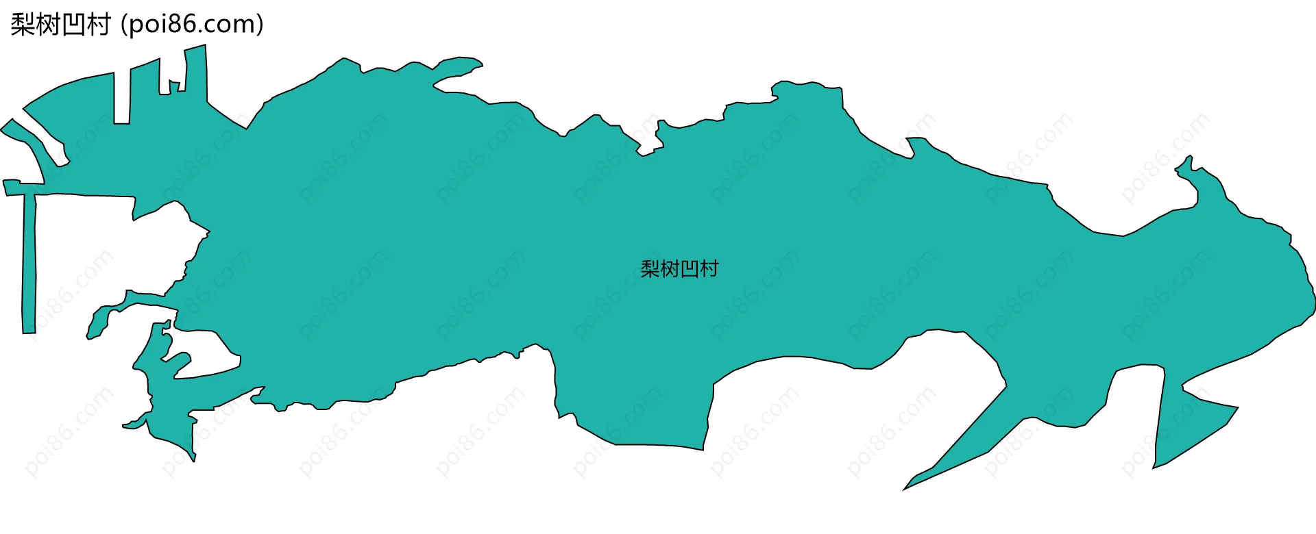 梨树凹村边界地图