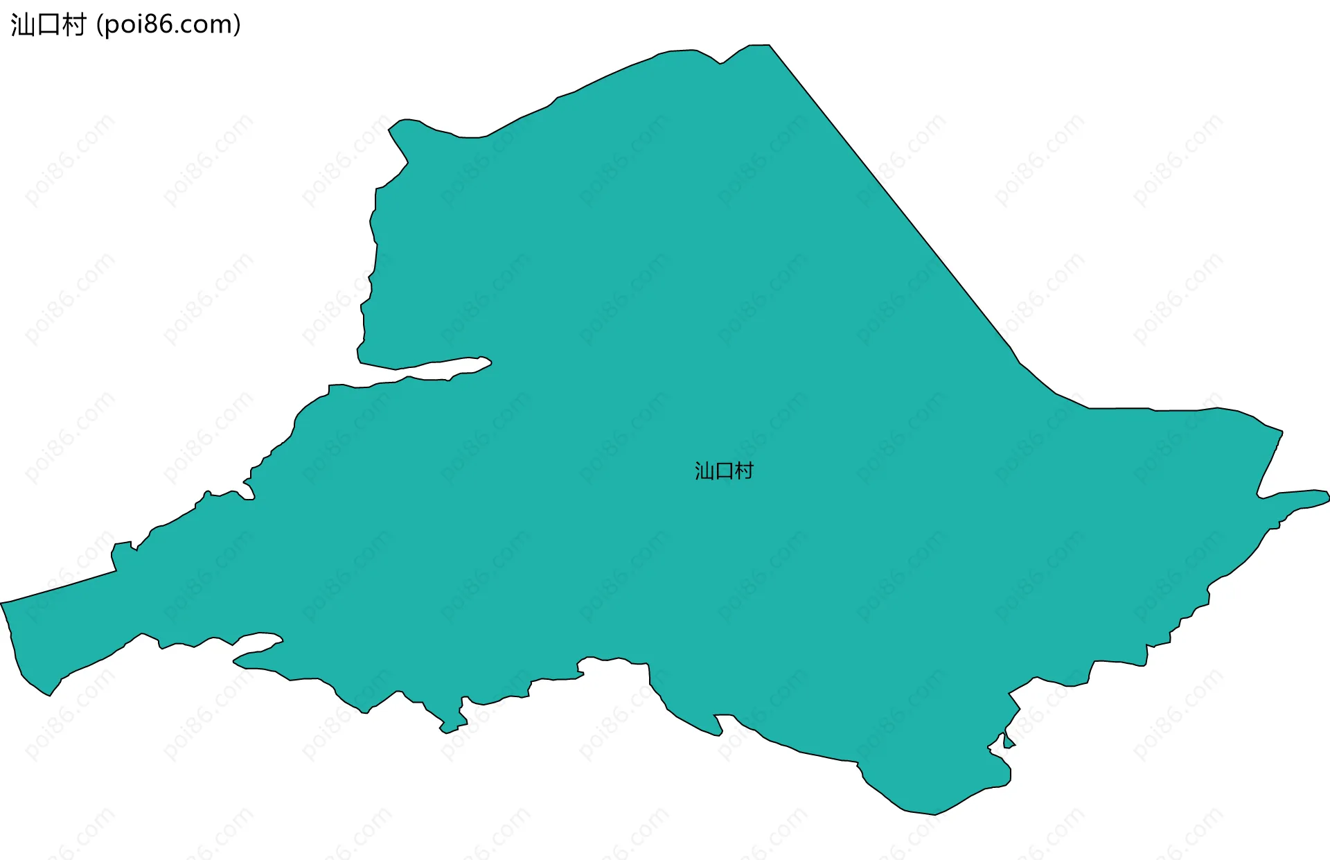 汕口村边界地图