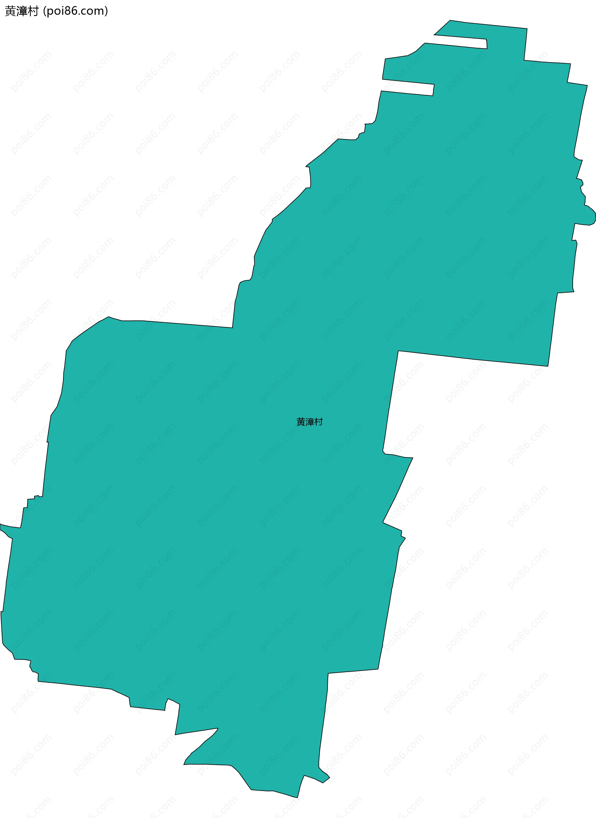 黄漳村边界地图