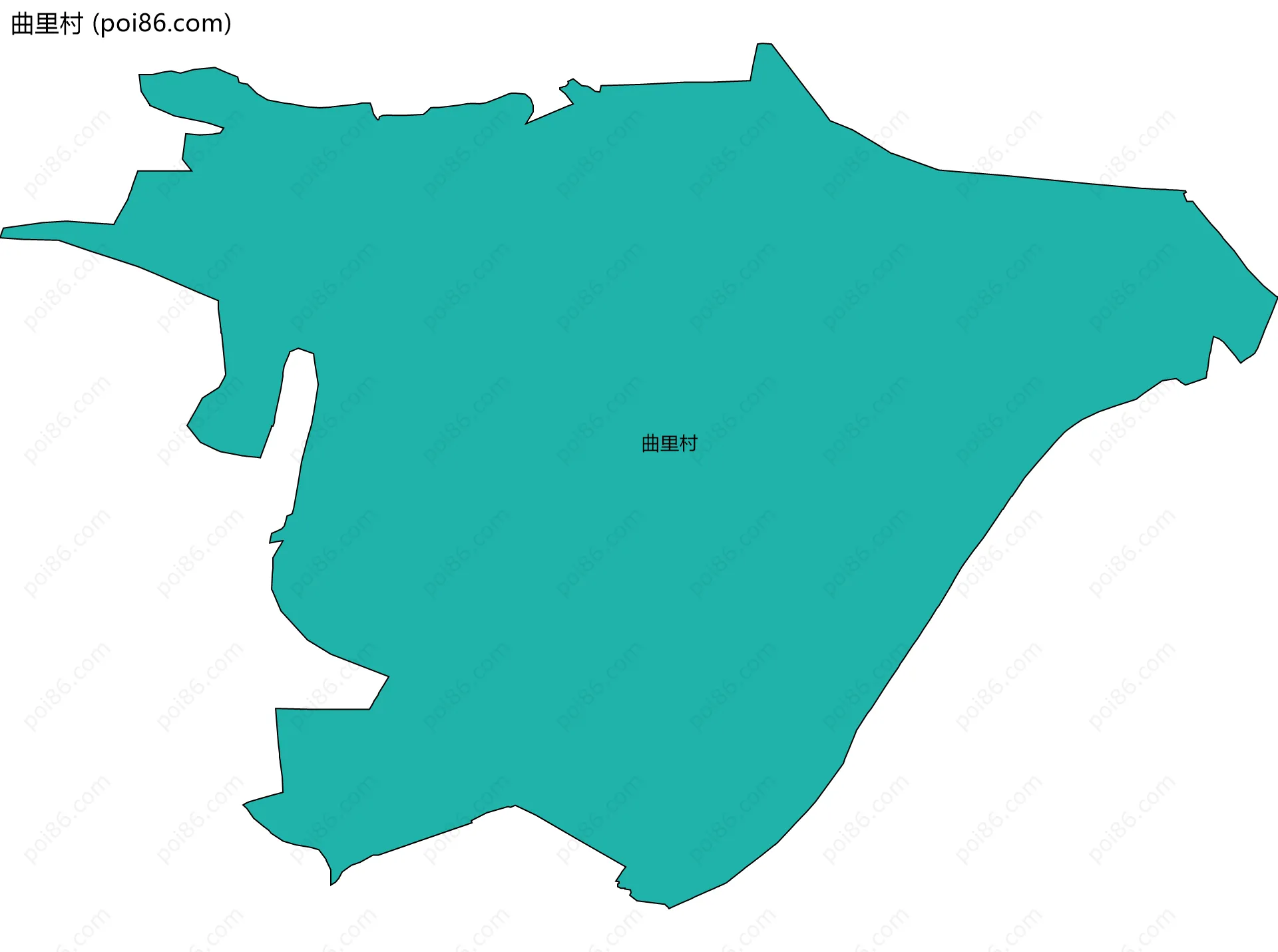 曲里村边界地图