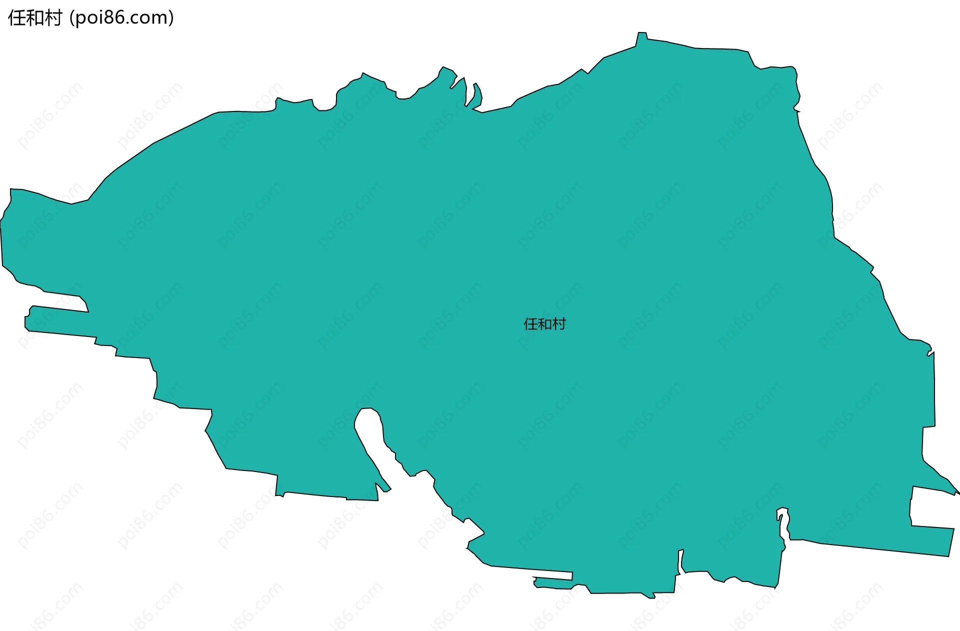 任和村边界地图