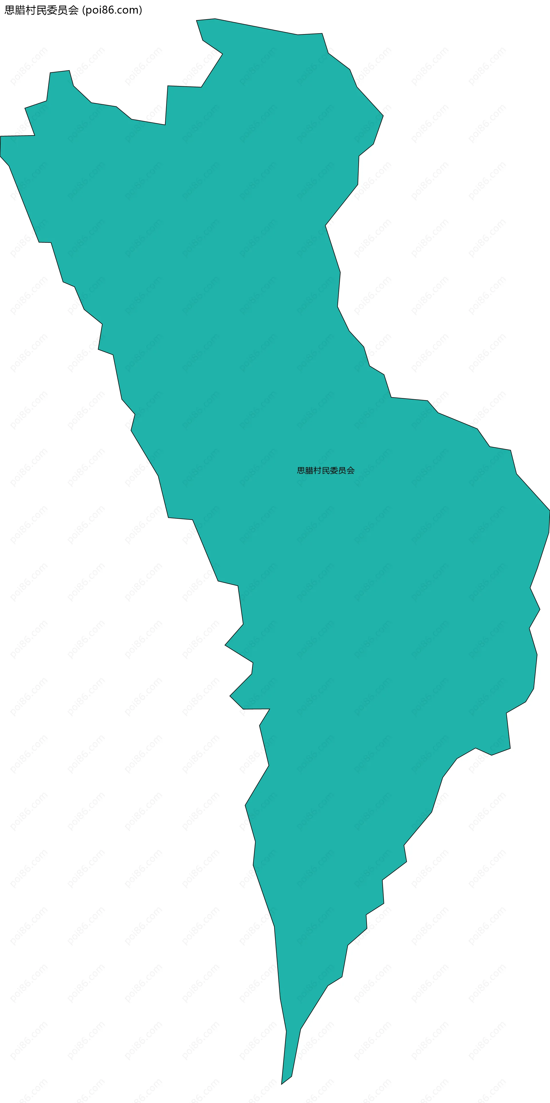 思腊村民委员会边界地图