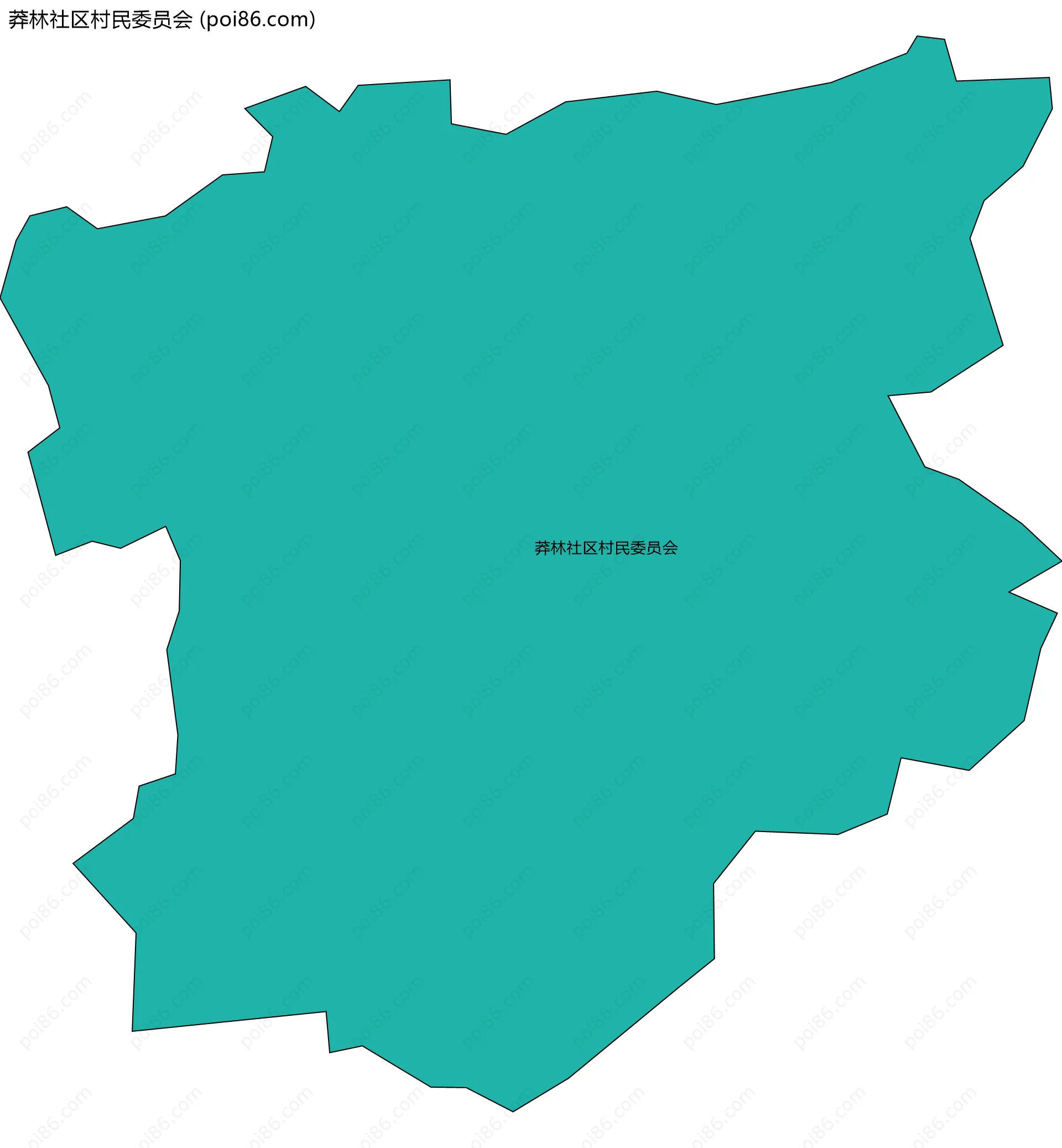 莽林社区村民委员会边界地图