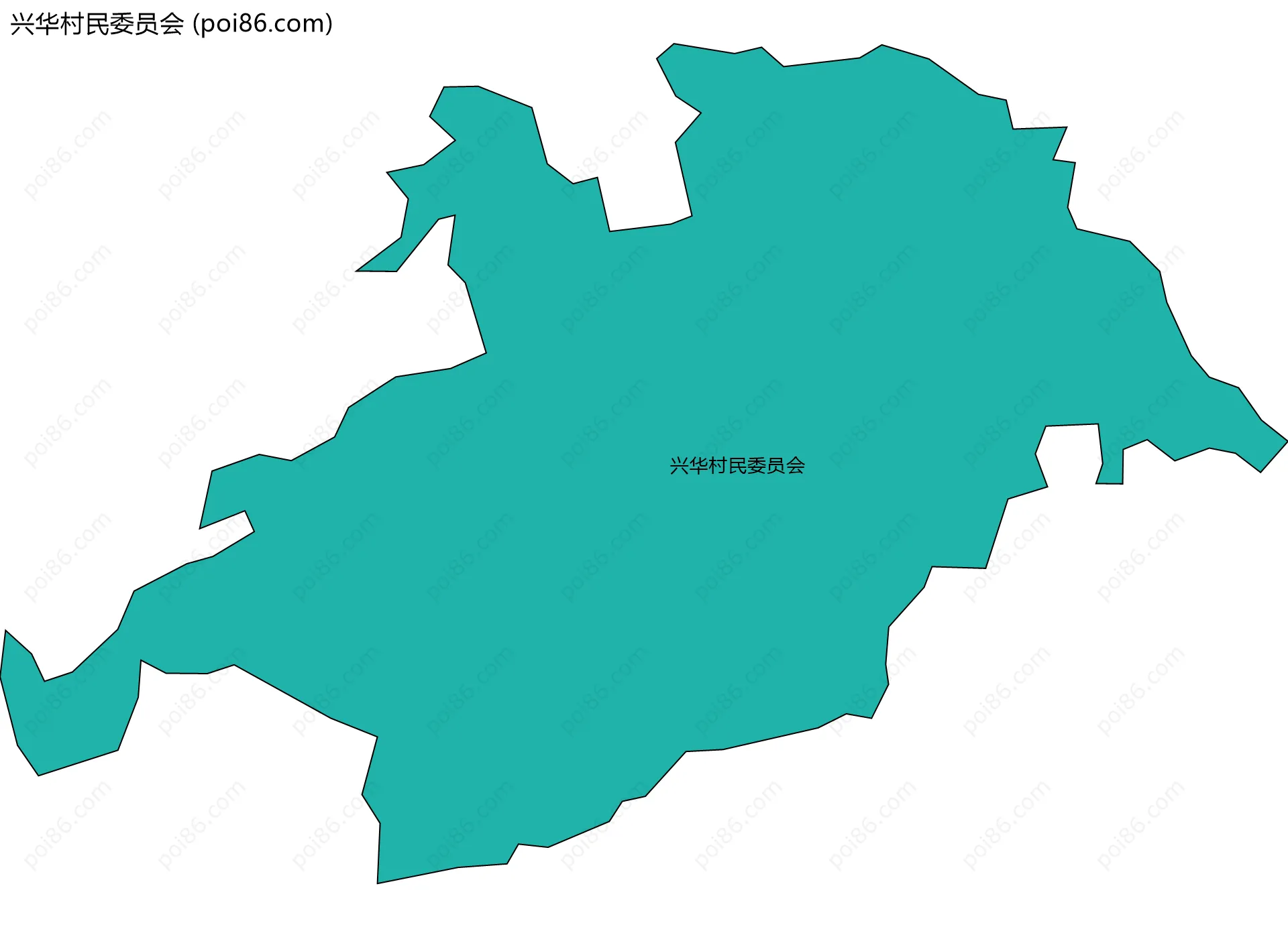 兴华村民委员会边界地图