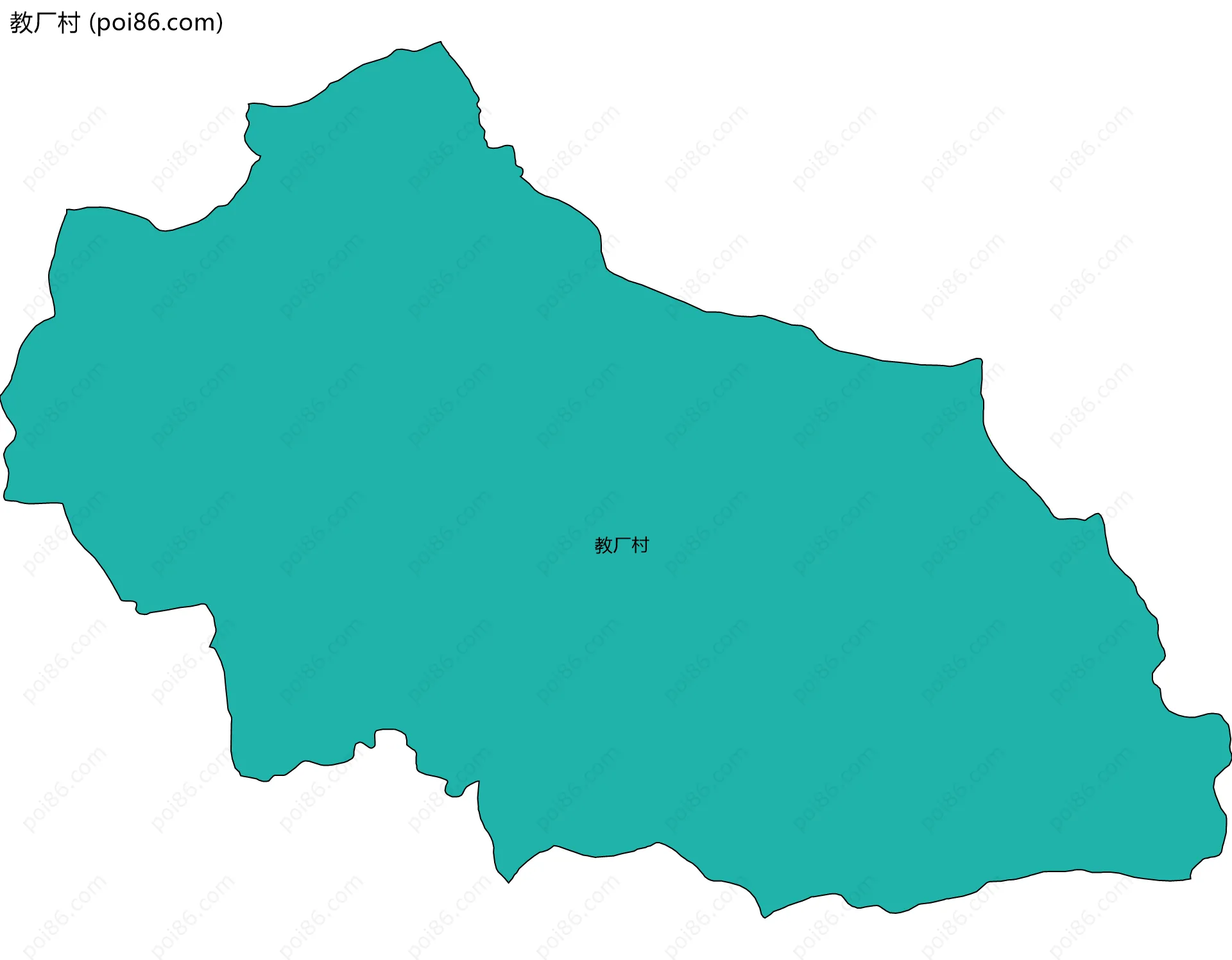 教厂村边界地图