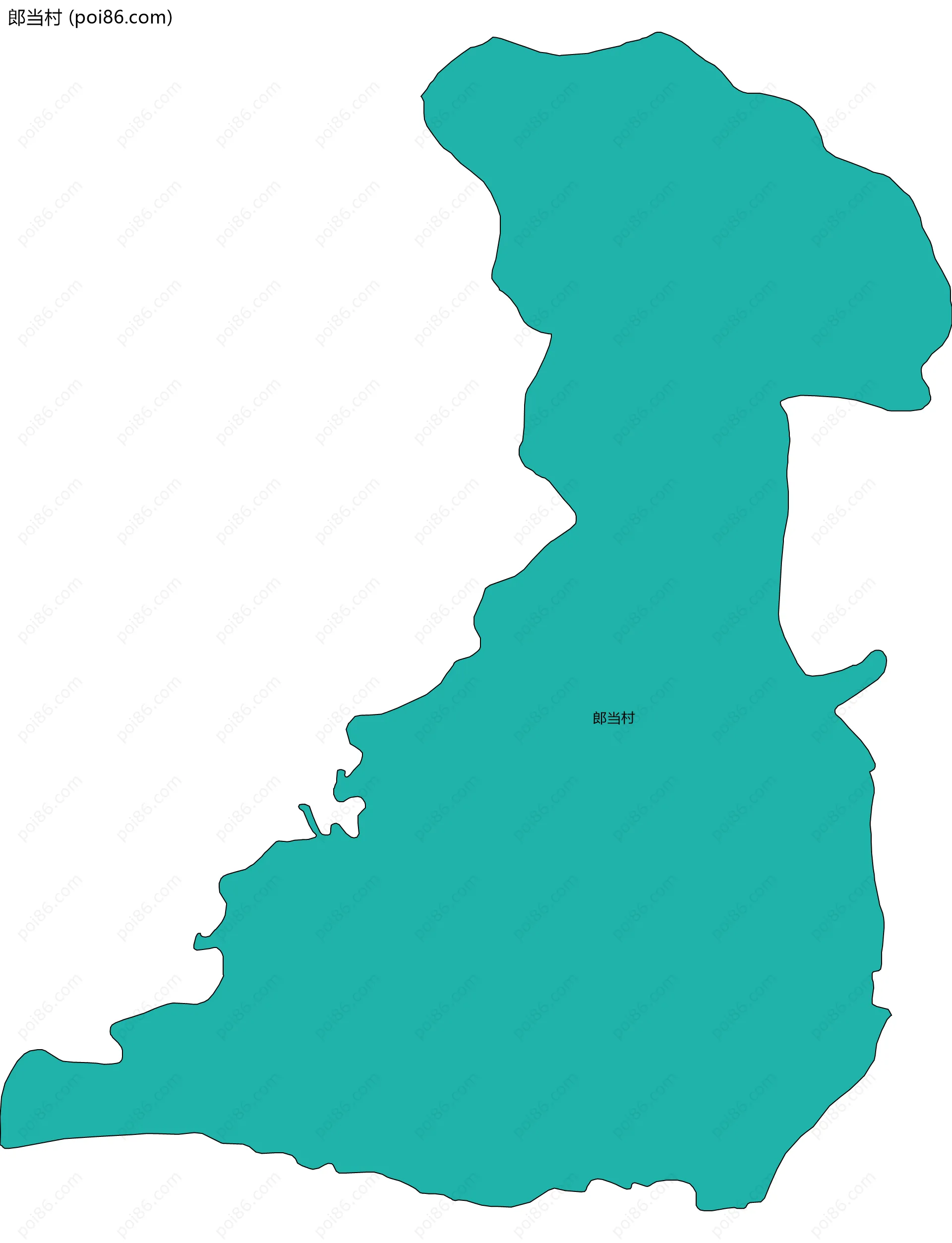 郎当村边界地图