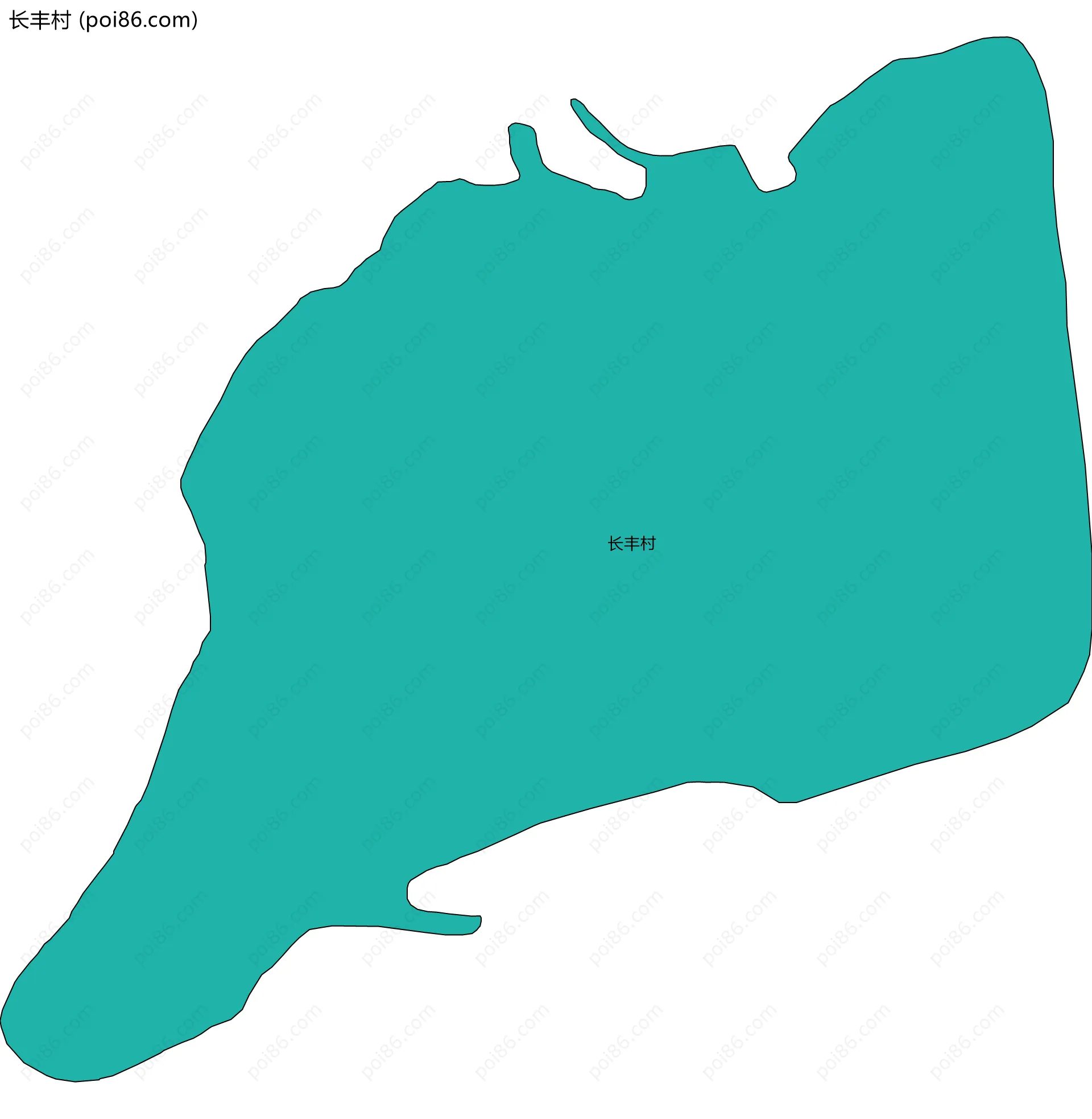 长丰村边界地图