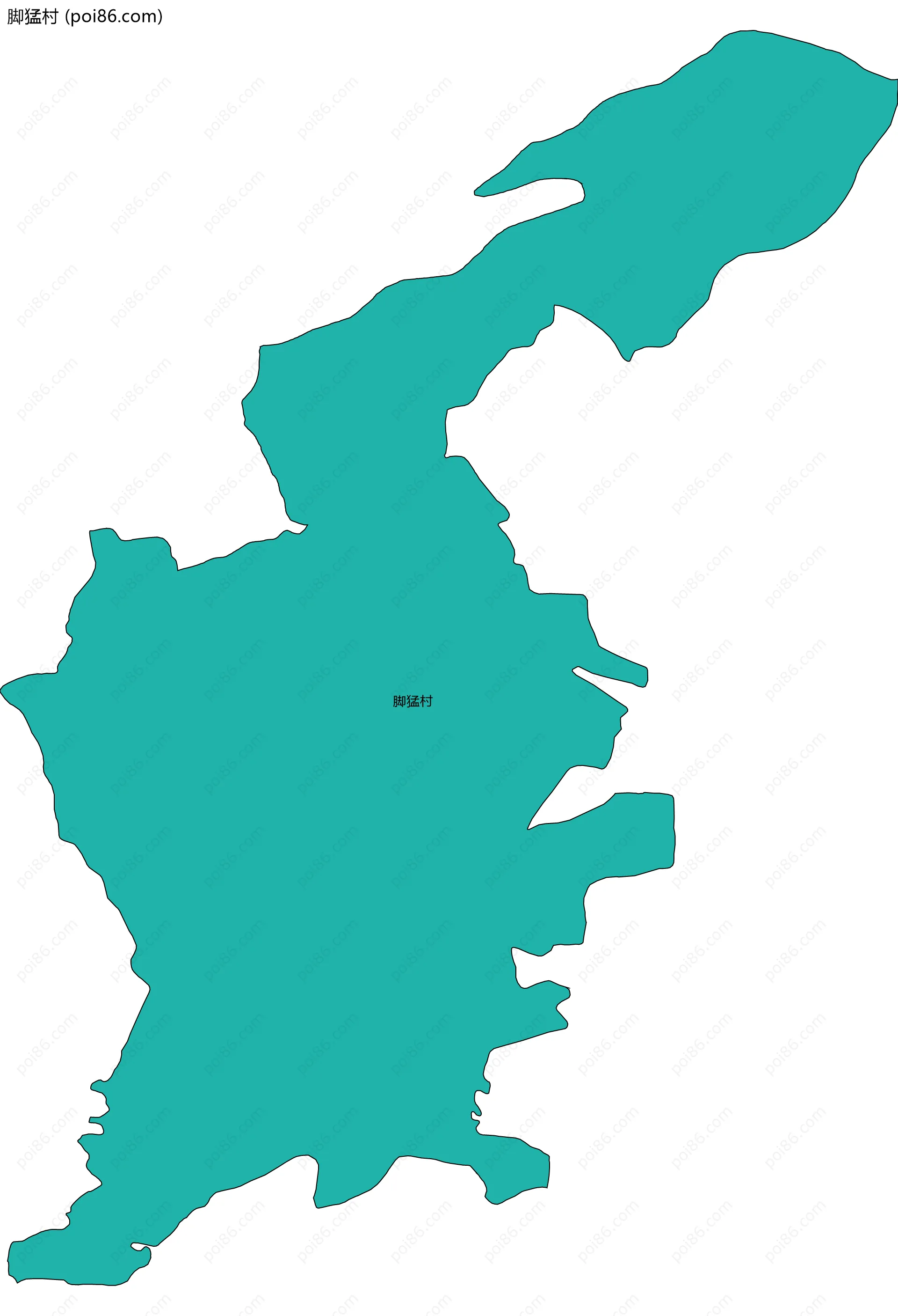脚猛村边界地图