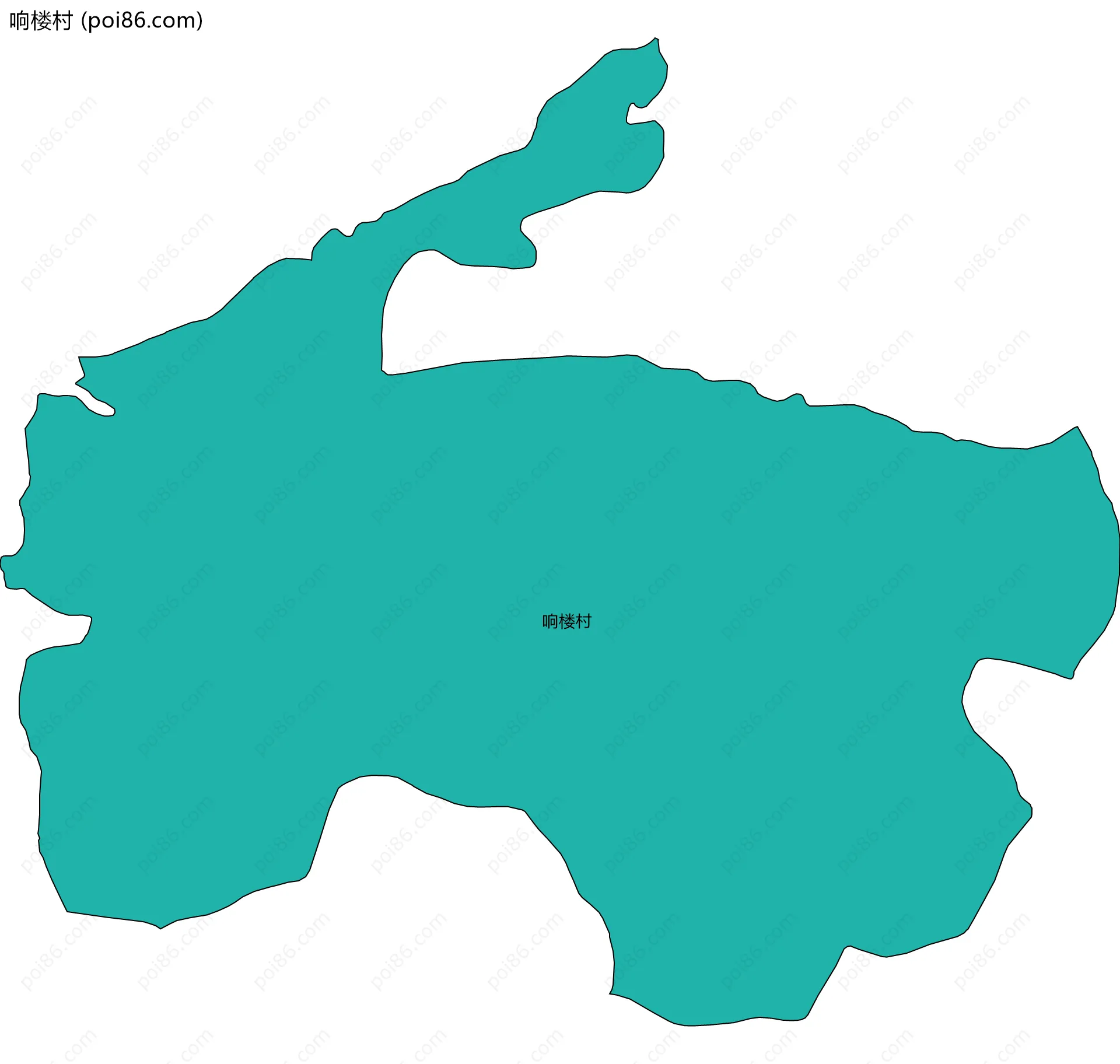 响楼村边界地图
