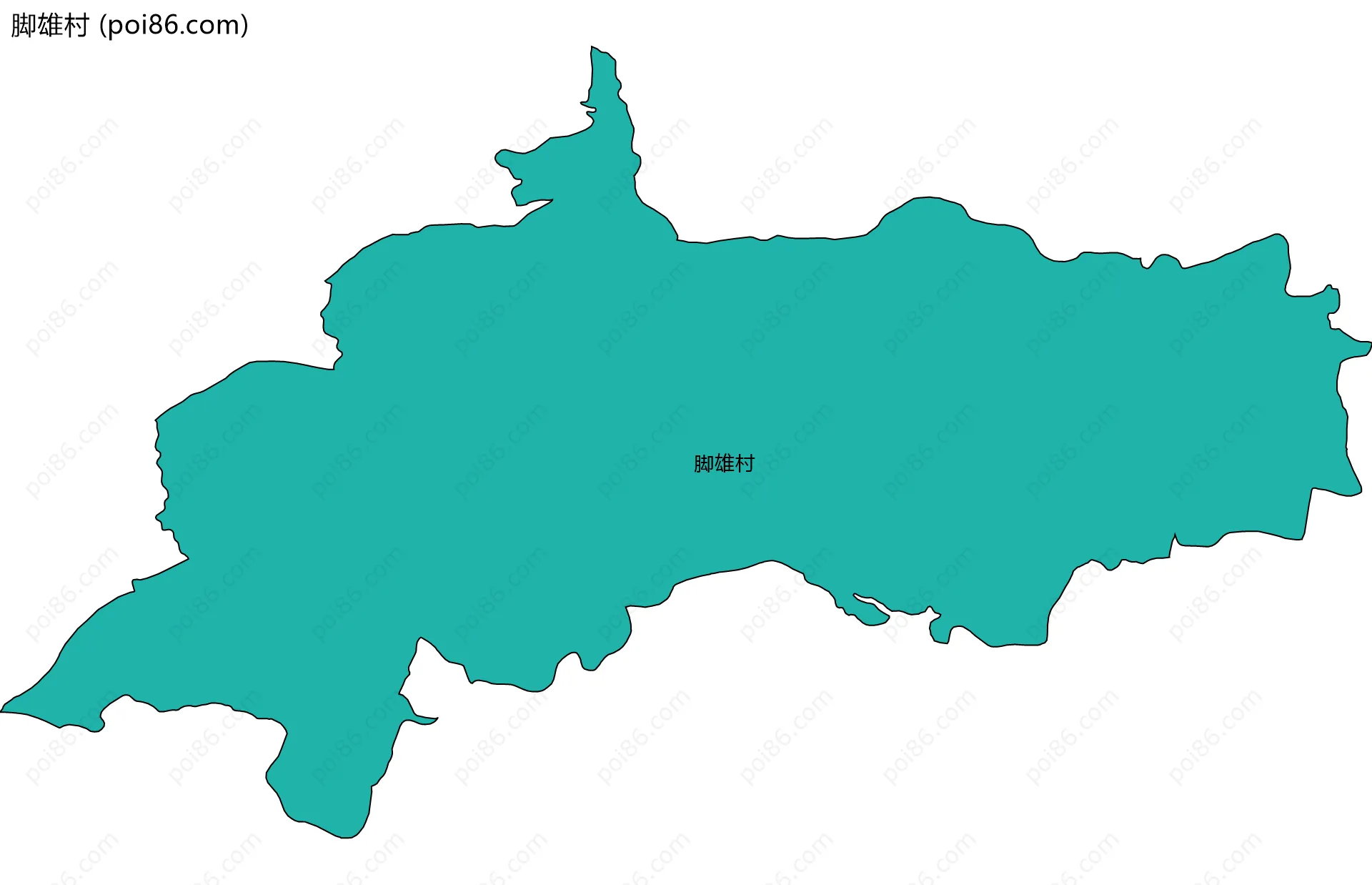 脚雄村边界地图