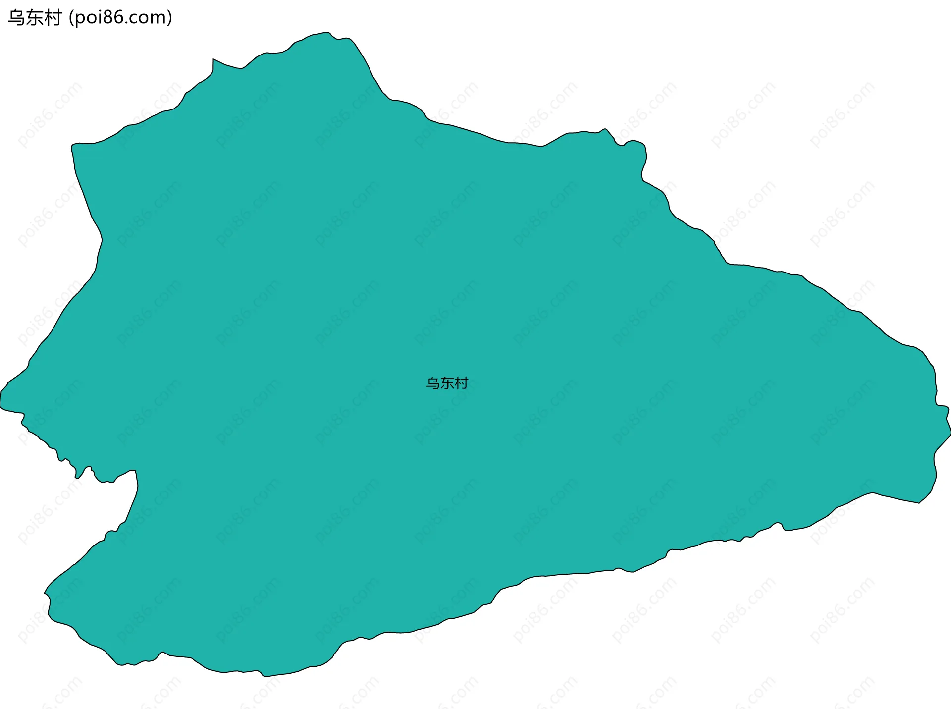 乌东村边界地图