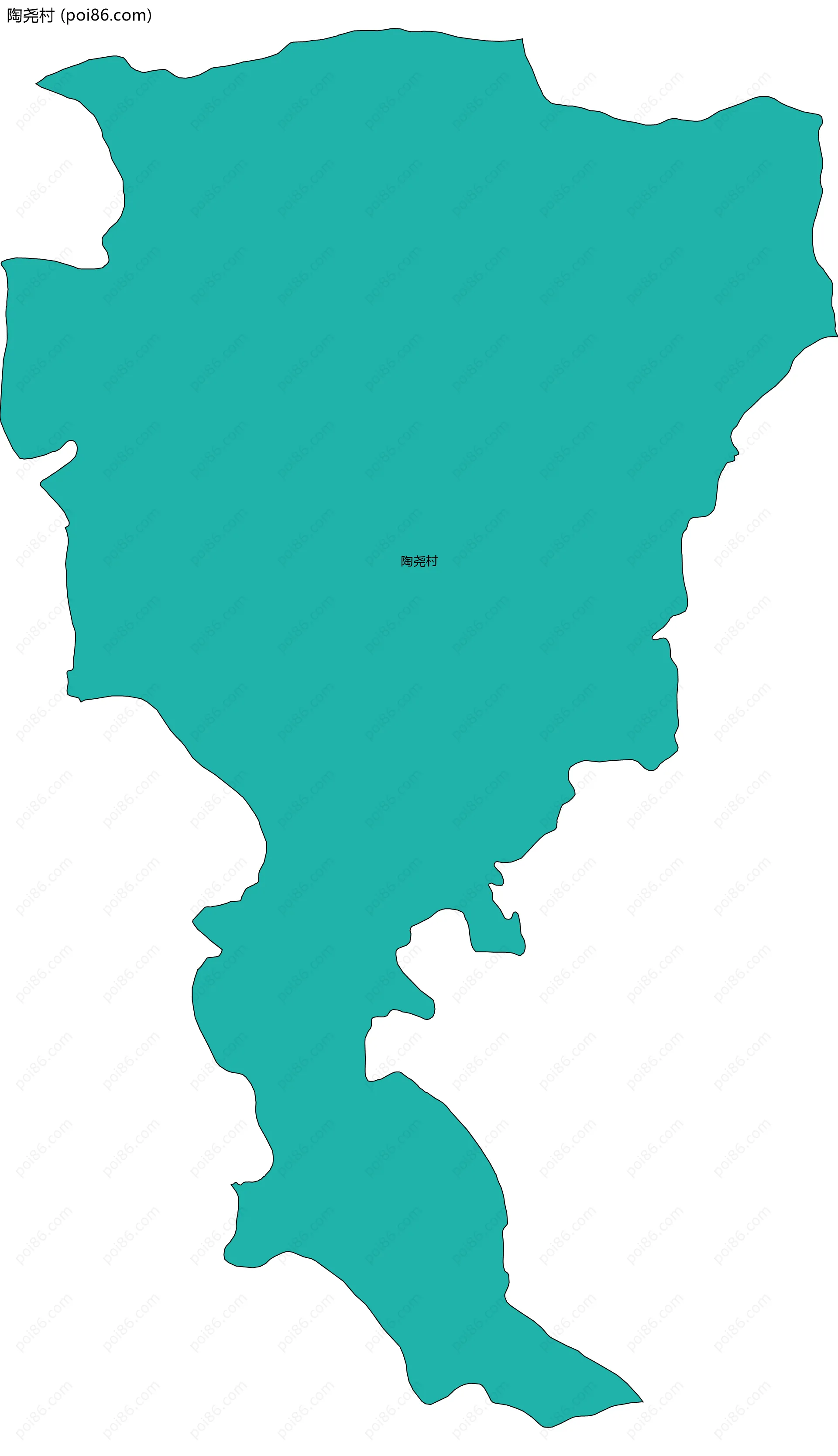 陶尧村边界地图