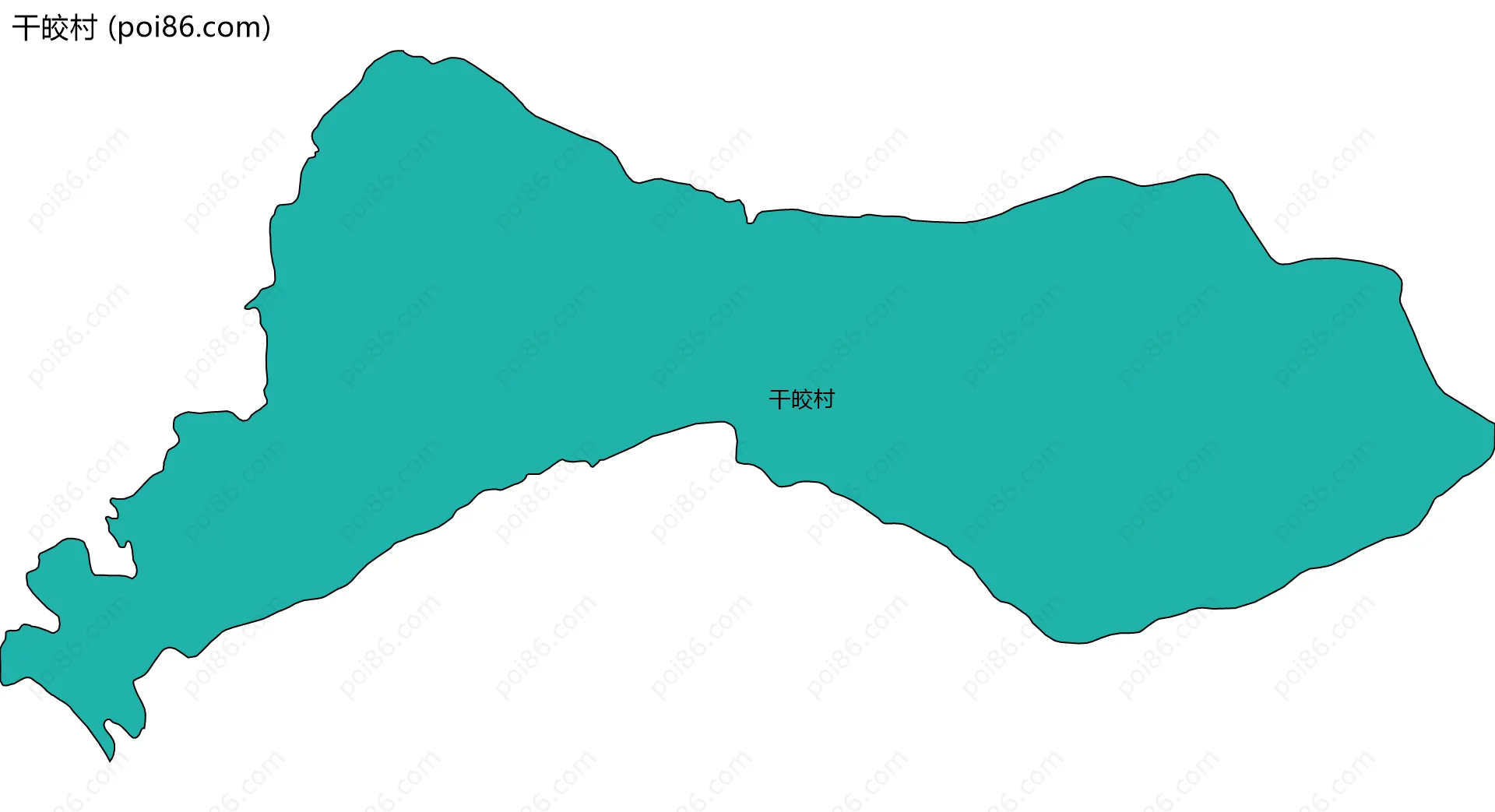 干皎村边界地图