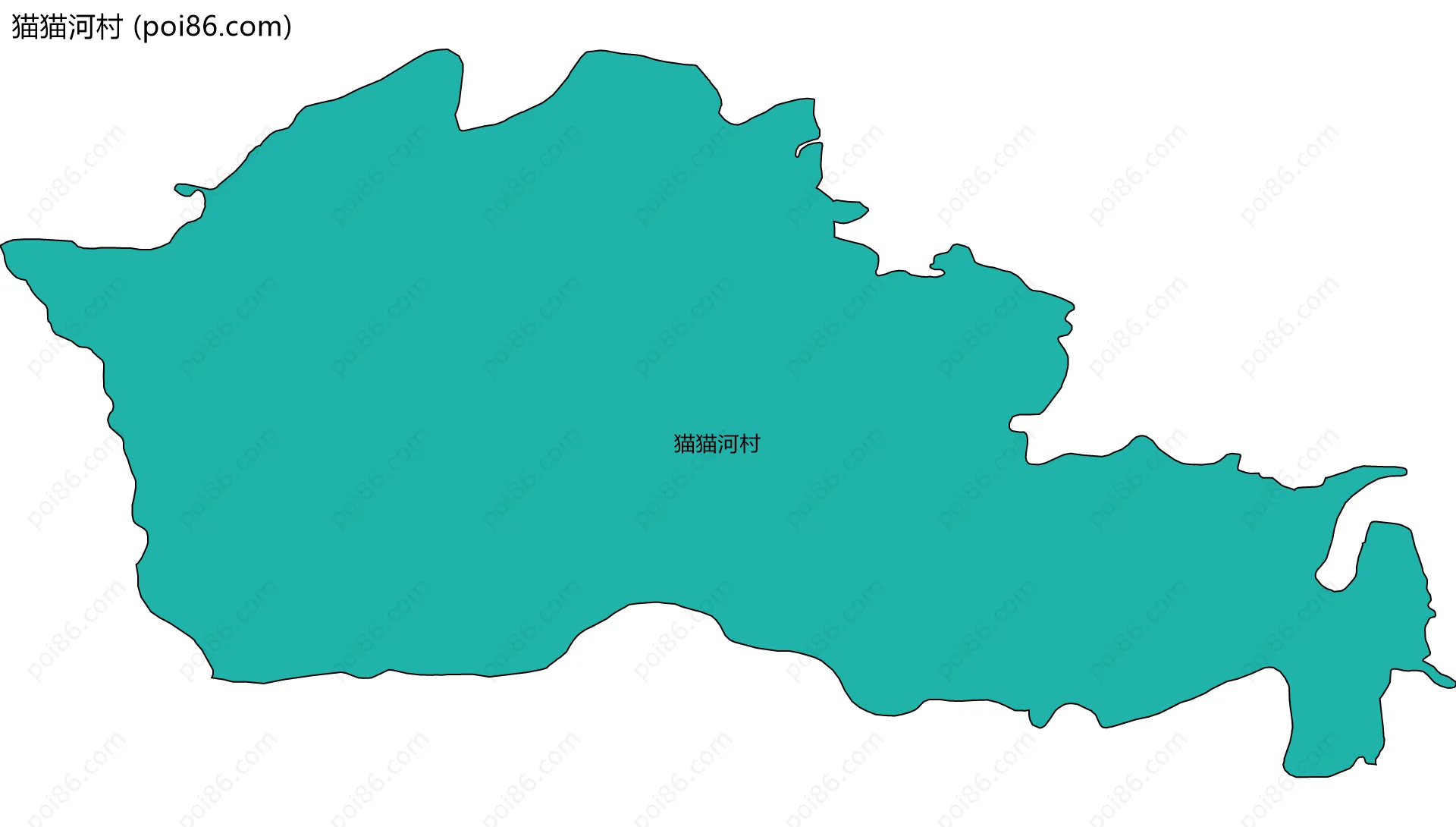 猫猫河村边界地图