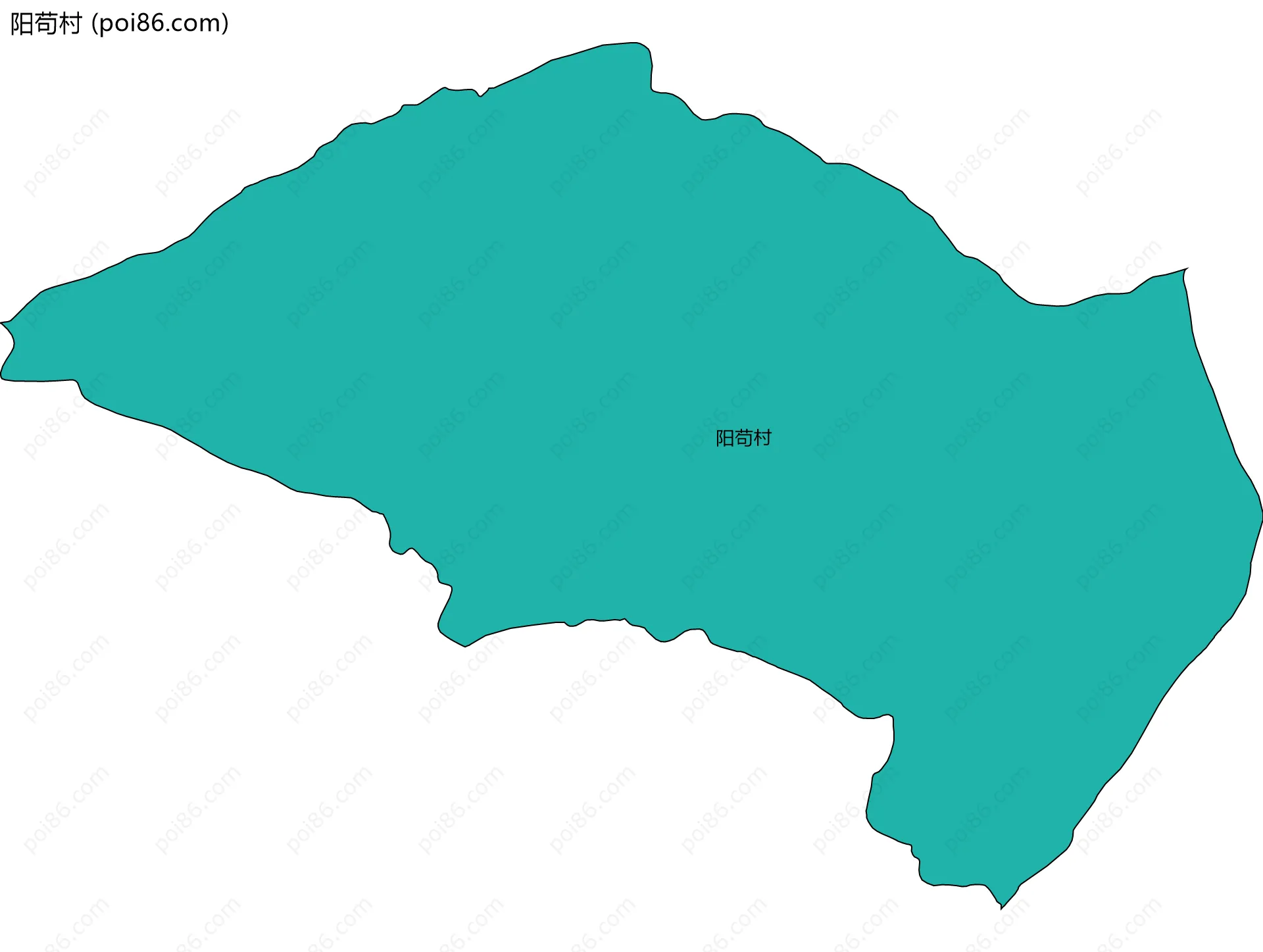 阳苟村边界地图