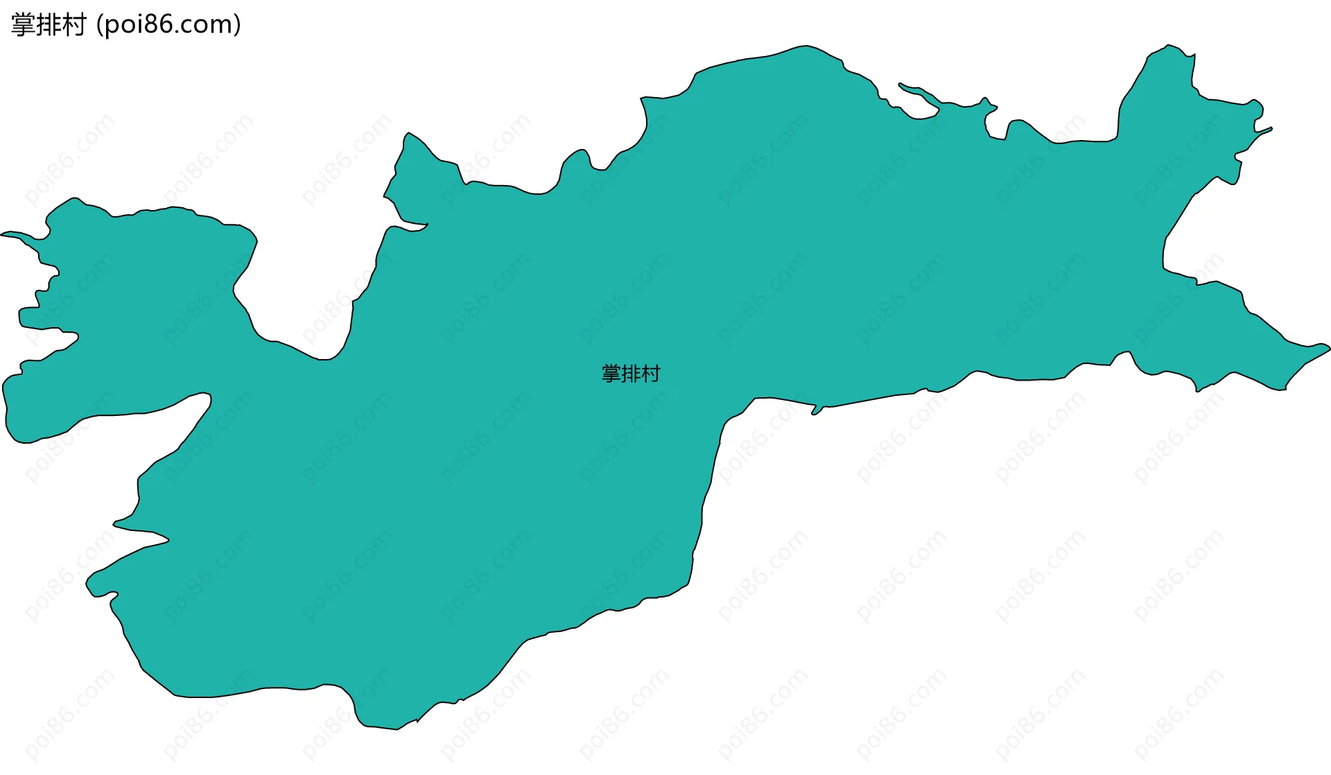 掌排村边界地图