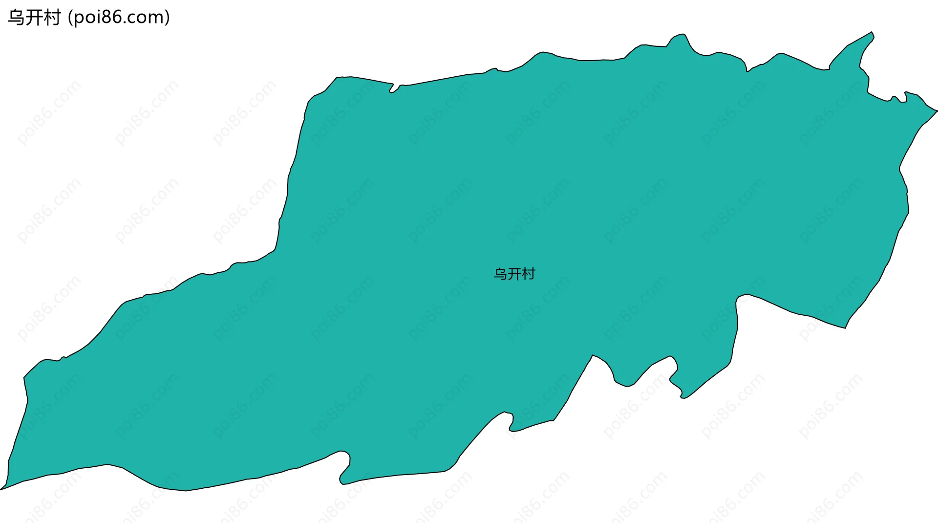 乌开村边界地图