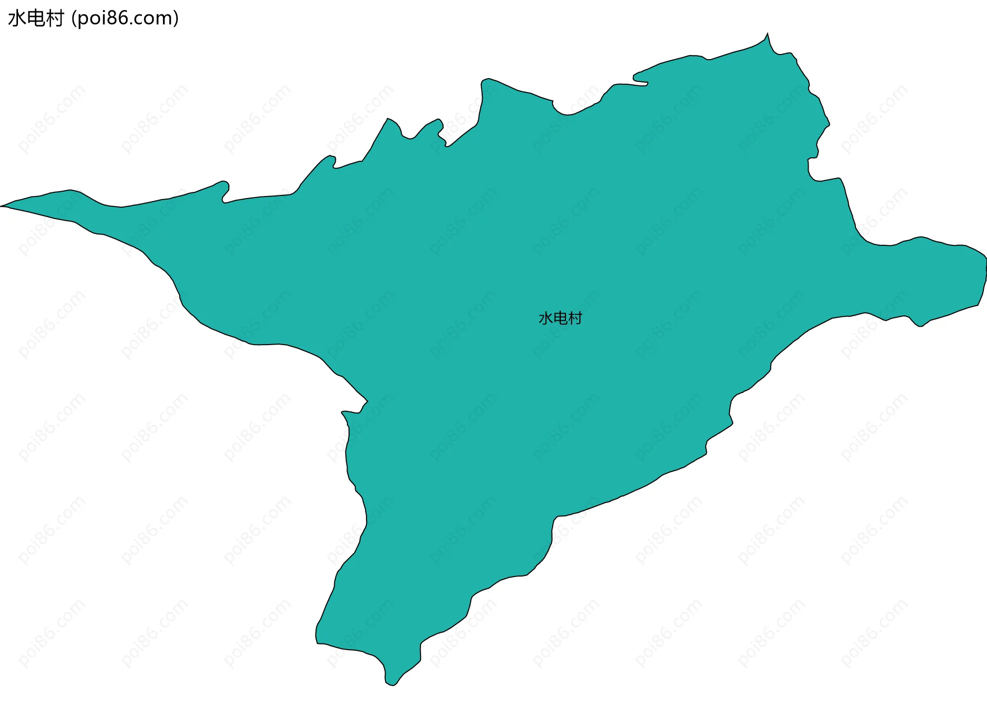 水电村边界地图