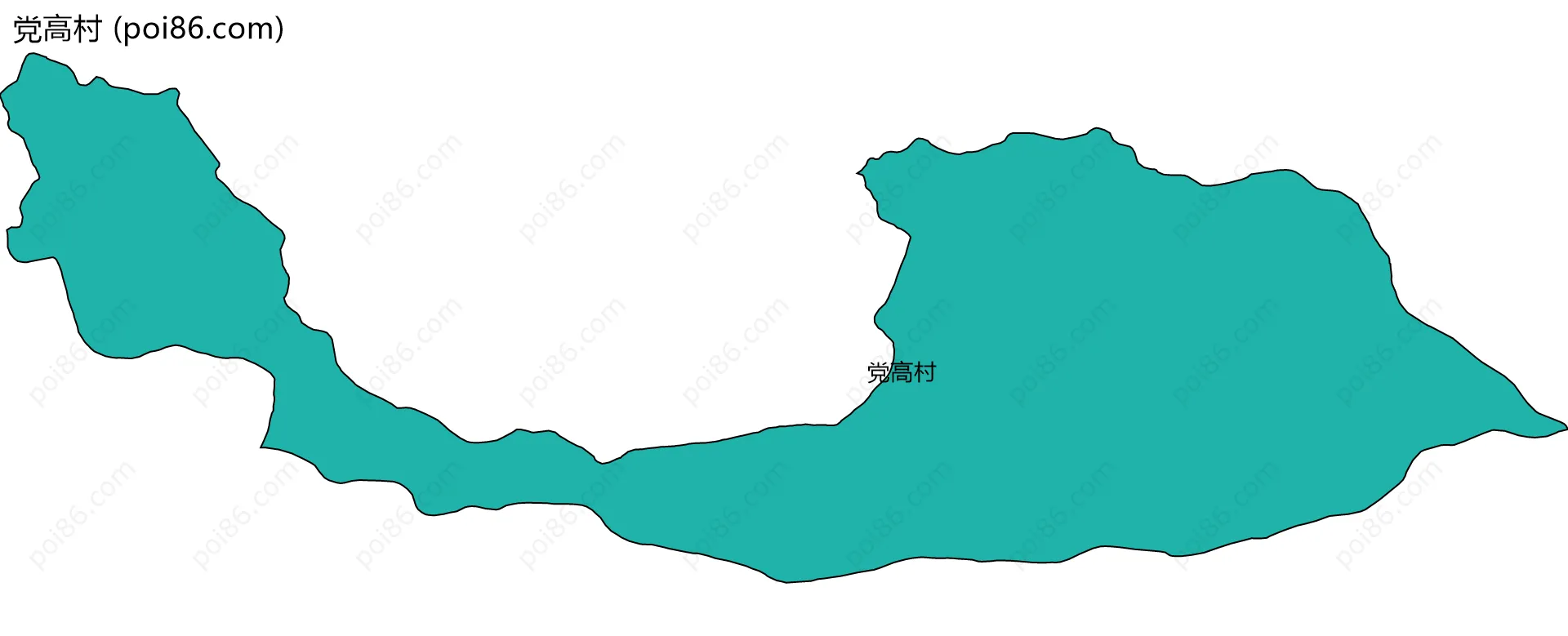 党高村边界地图