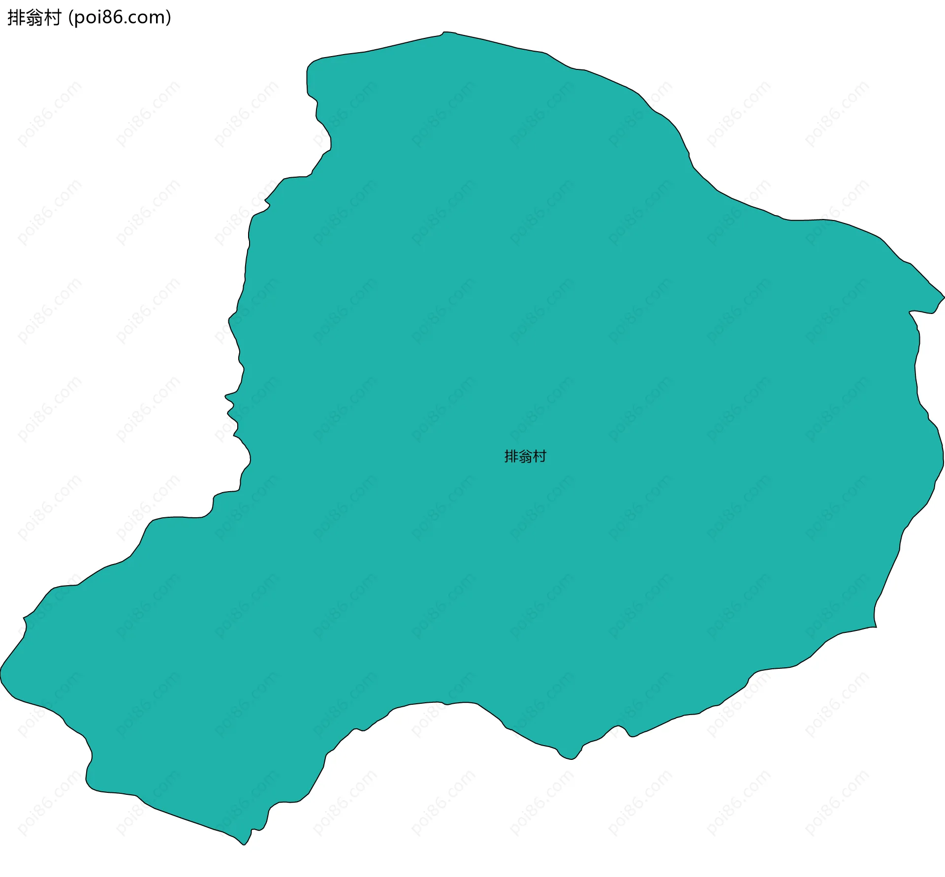 排翁村边界地图