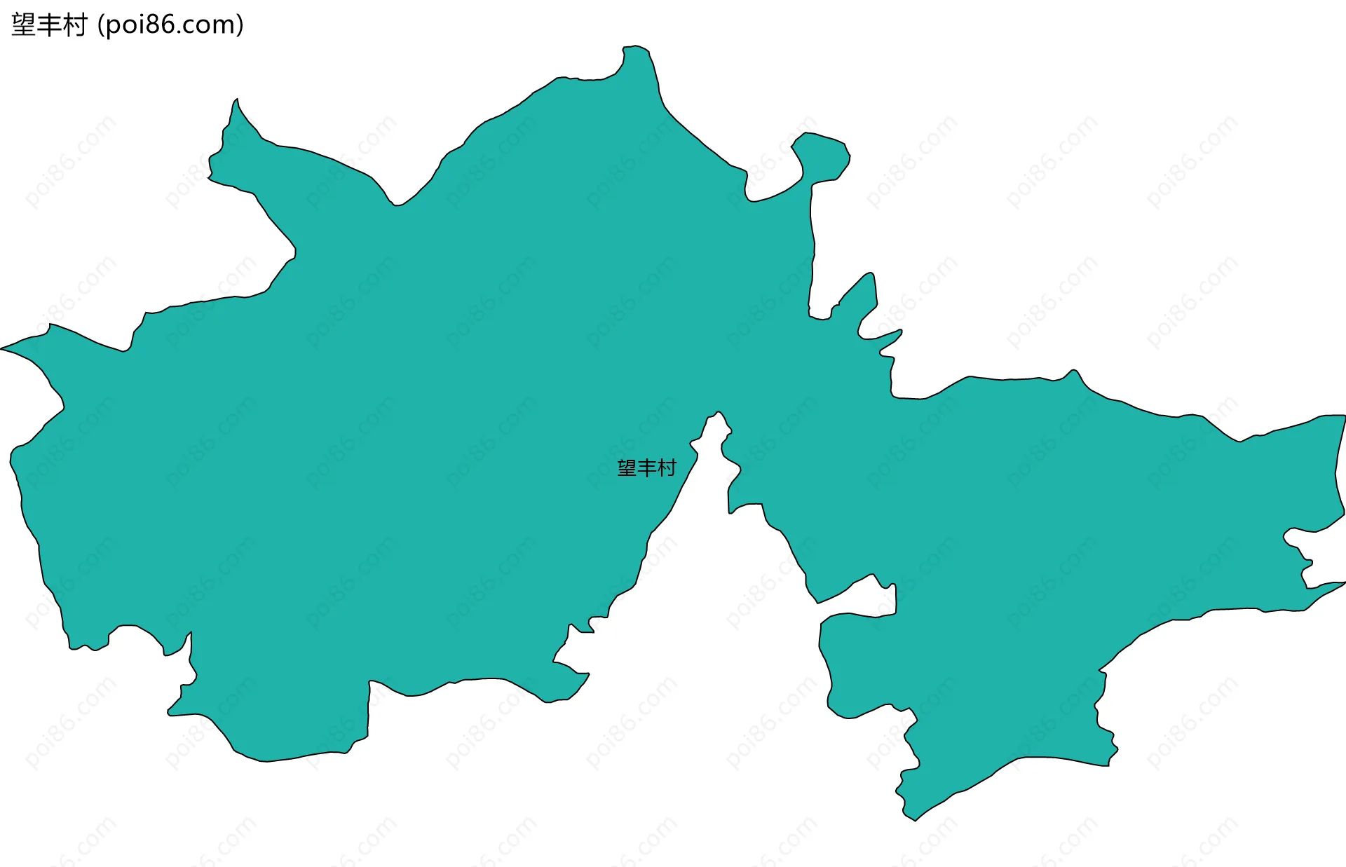 望丰村边界地图