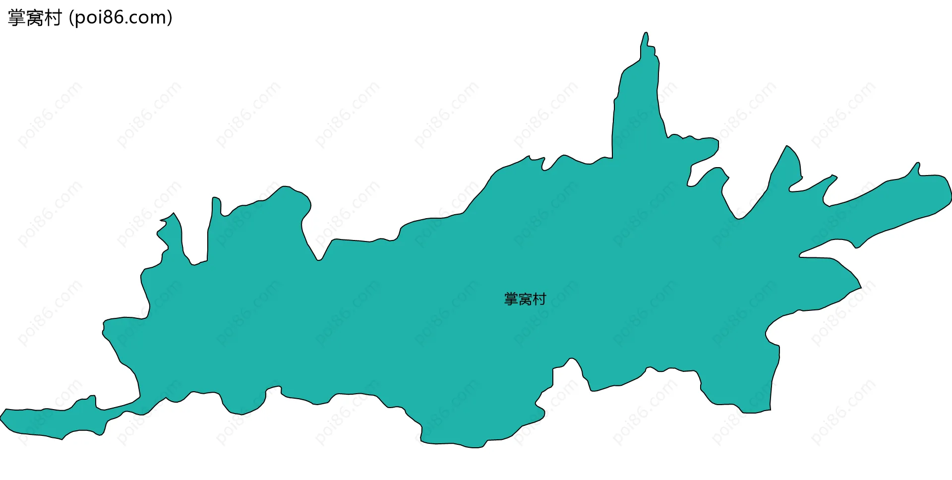 掌窝村边界地图