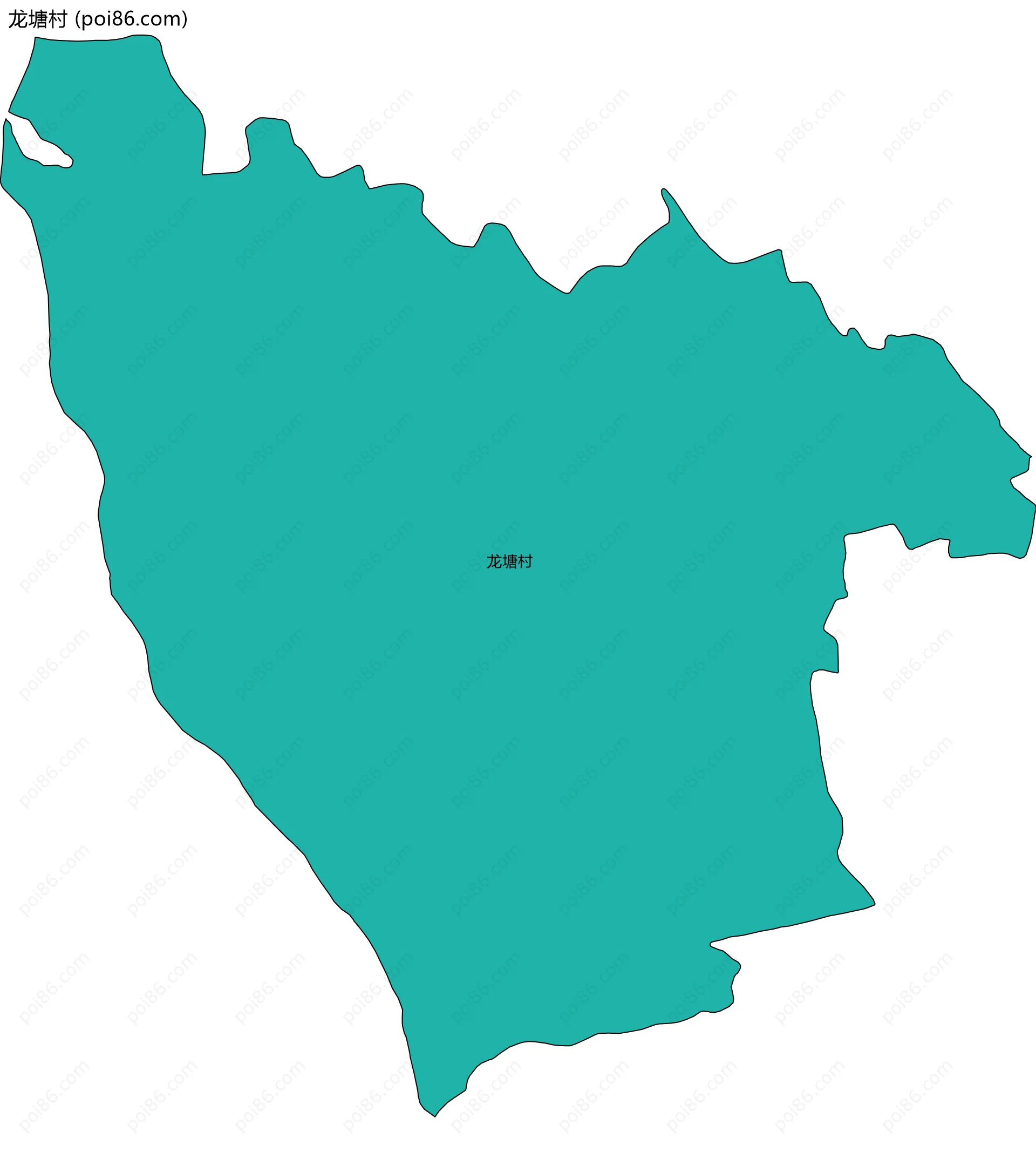 龙塘村边界地图