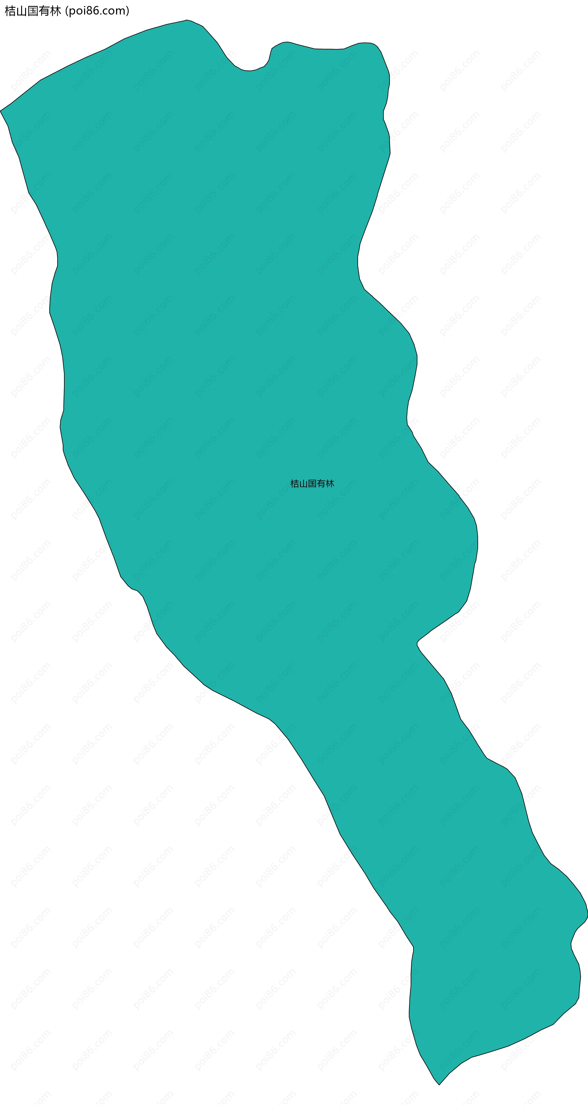 桔山国有林边界地图