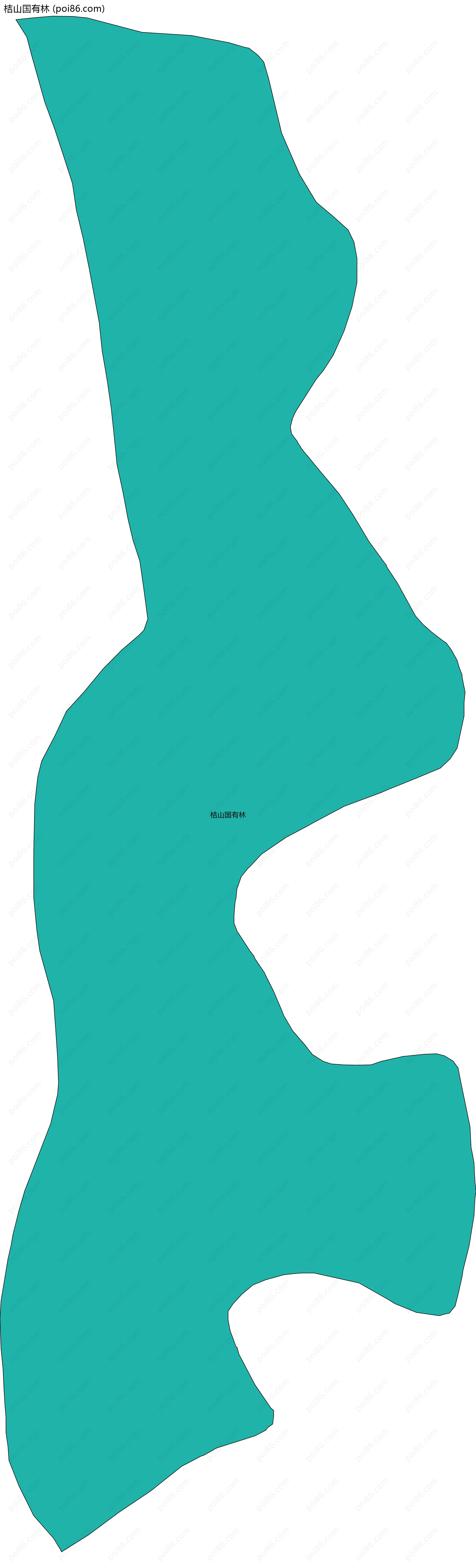 桔山国有林边界地图