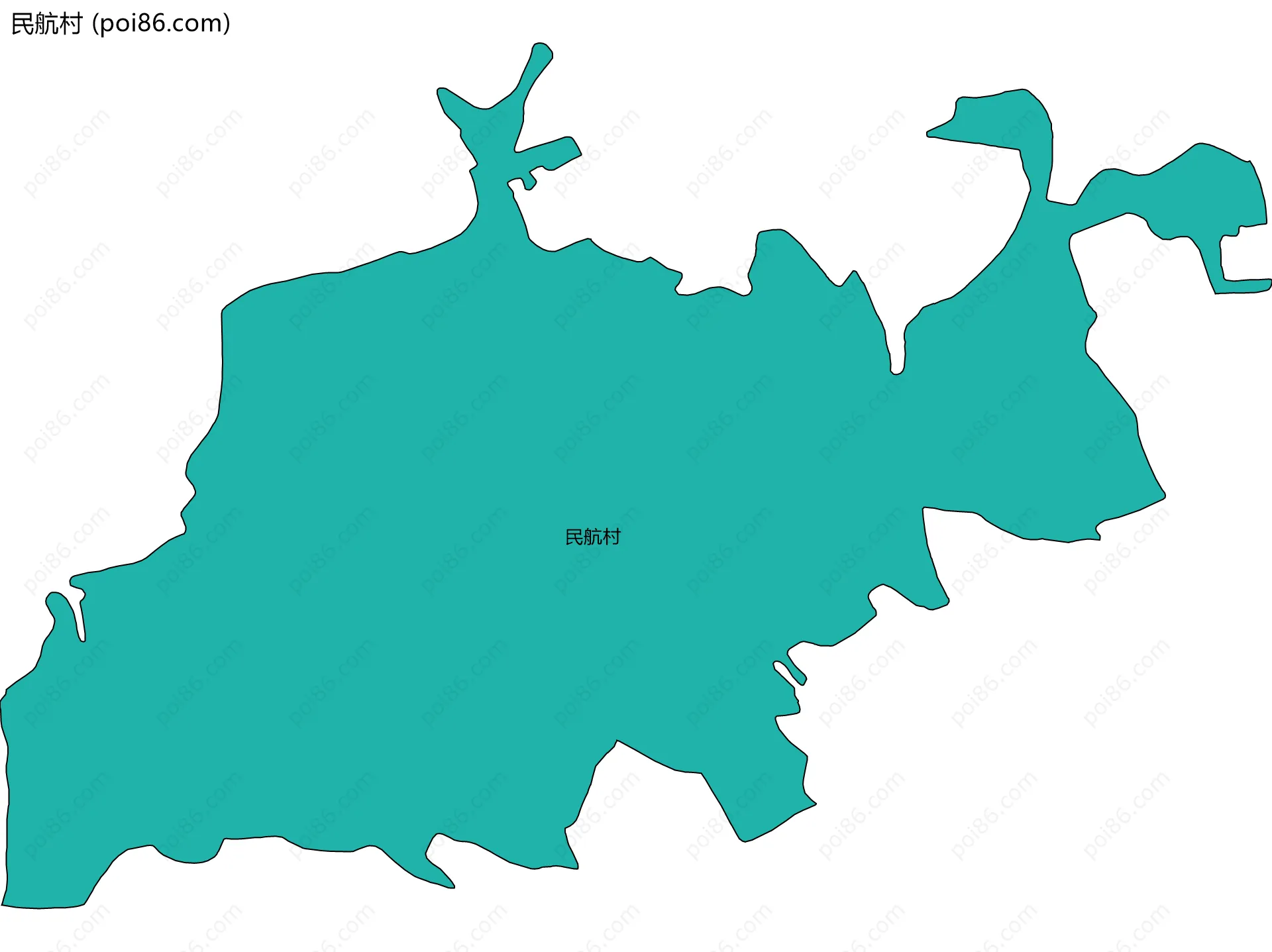 民航村边界地图