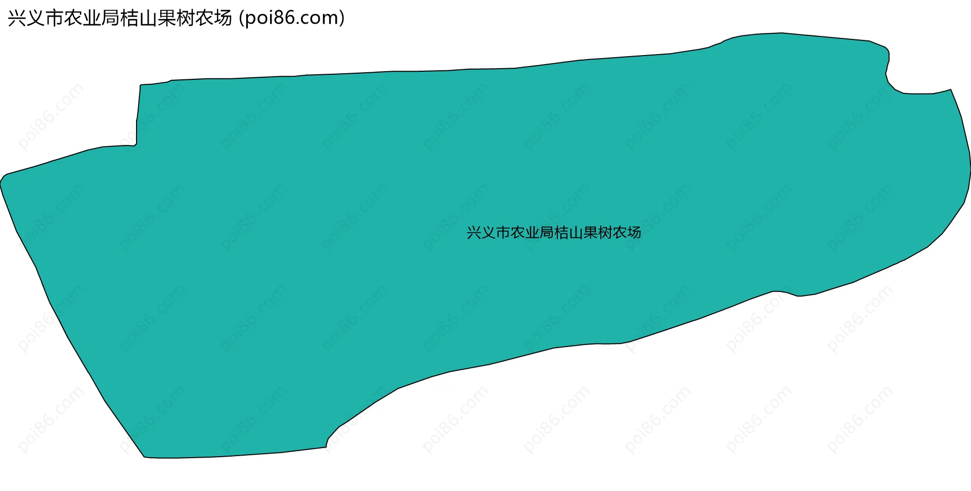 兴义市农业局桔山果树农场边界地图