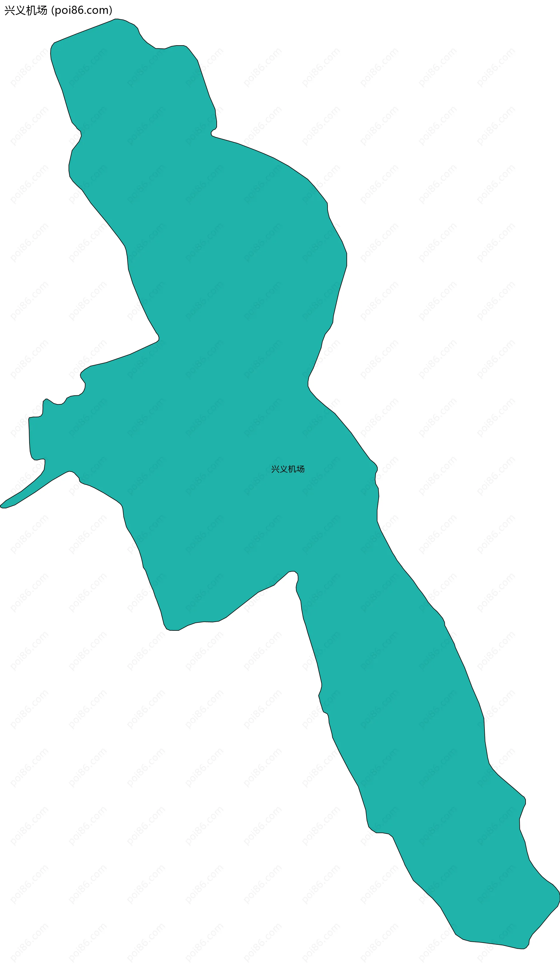 兴义机场边界地图
