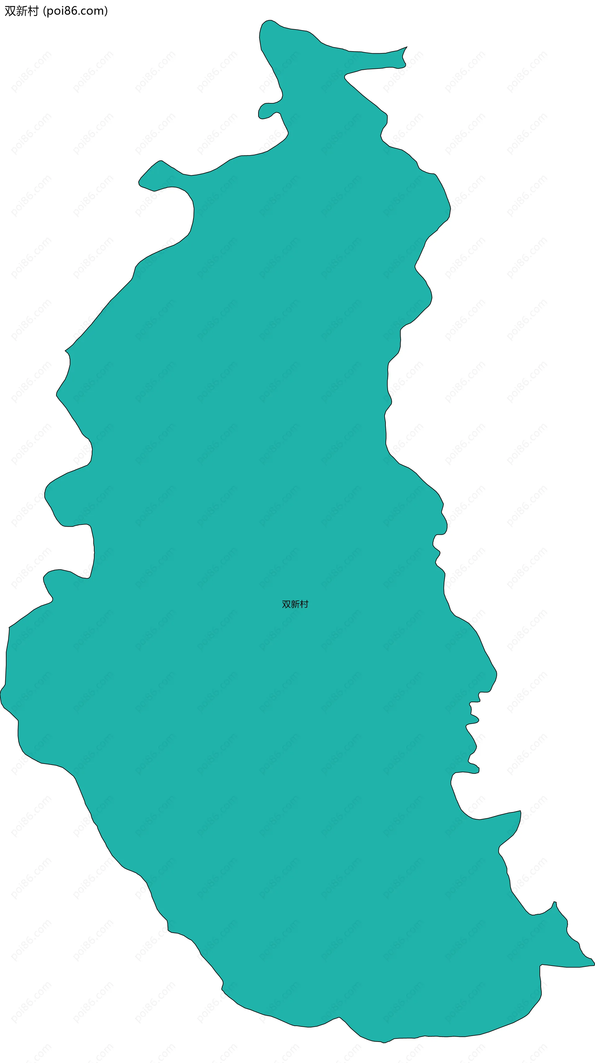 双新村边界地图