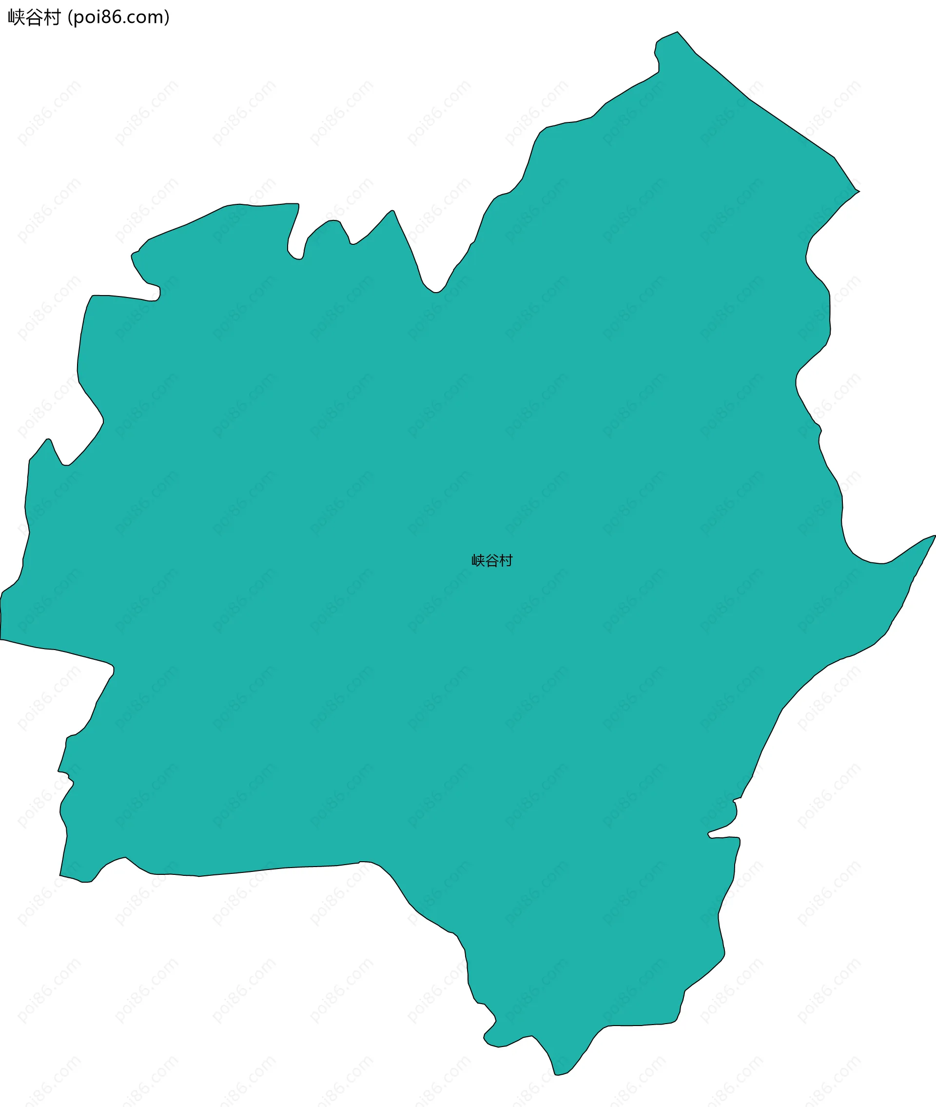 峡谷村边界地图