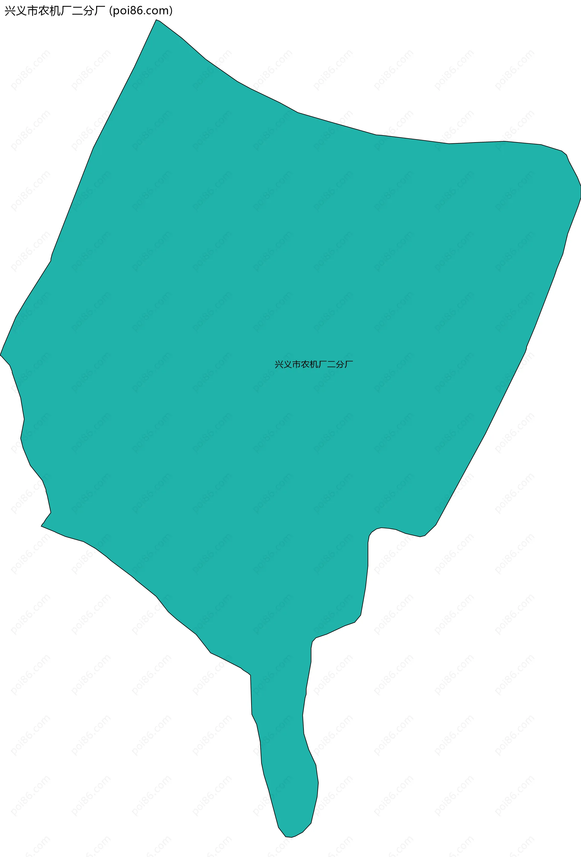 兴义市农机厂二分厂边界地图