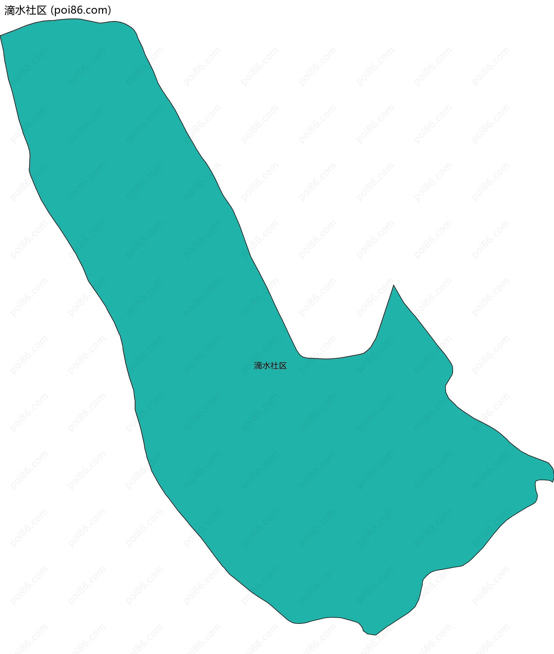 滴水社区边界地图