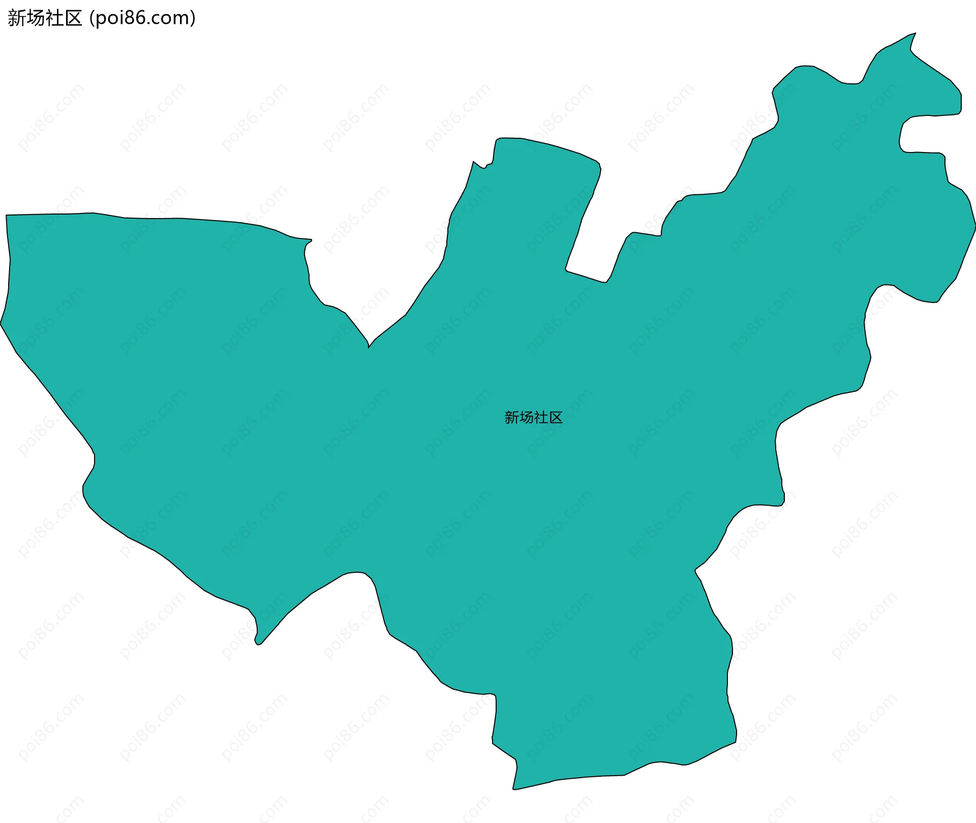 新场社区边界地图