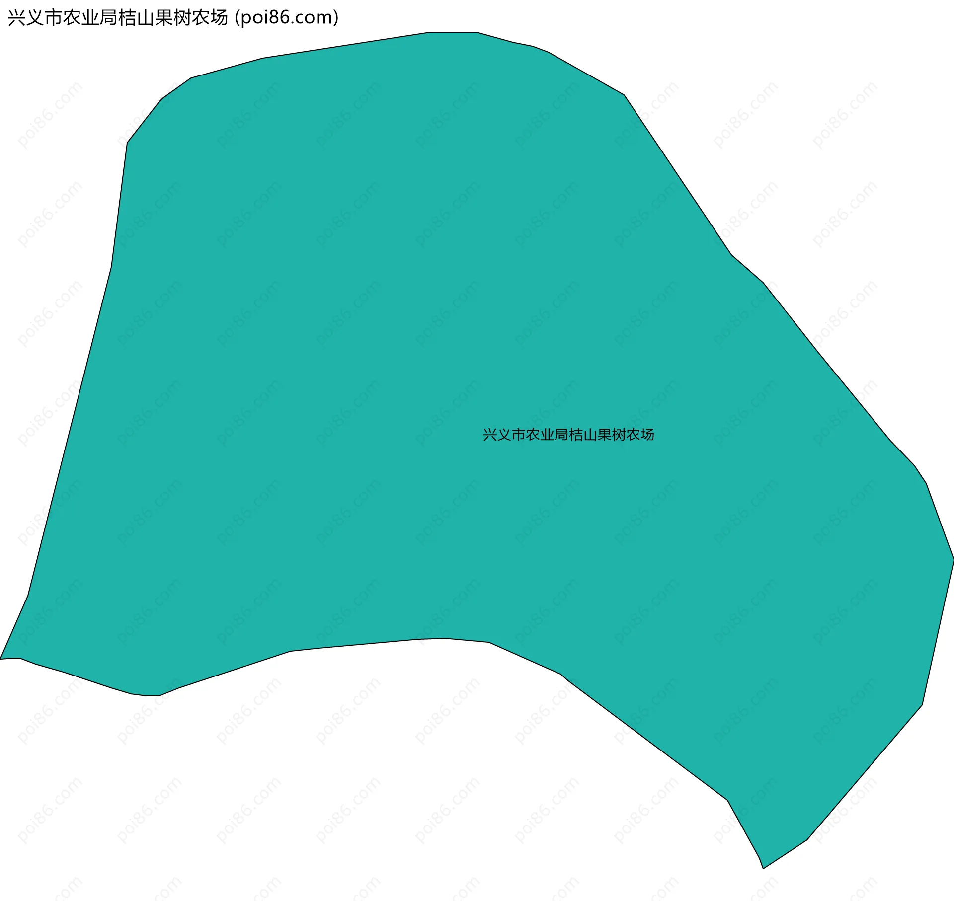 兴义市农业局桔山果树农场边界地图