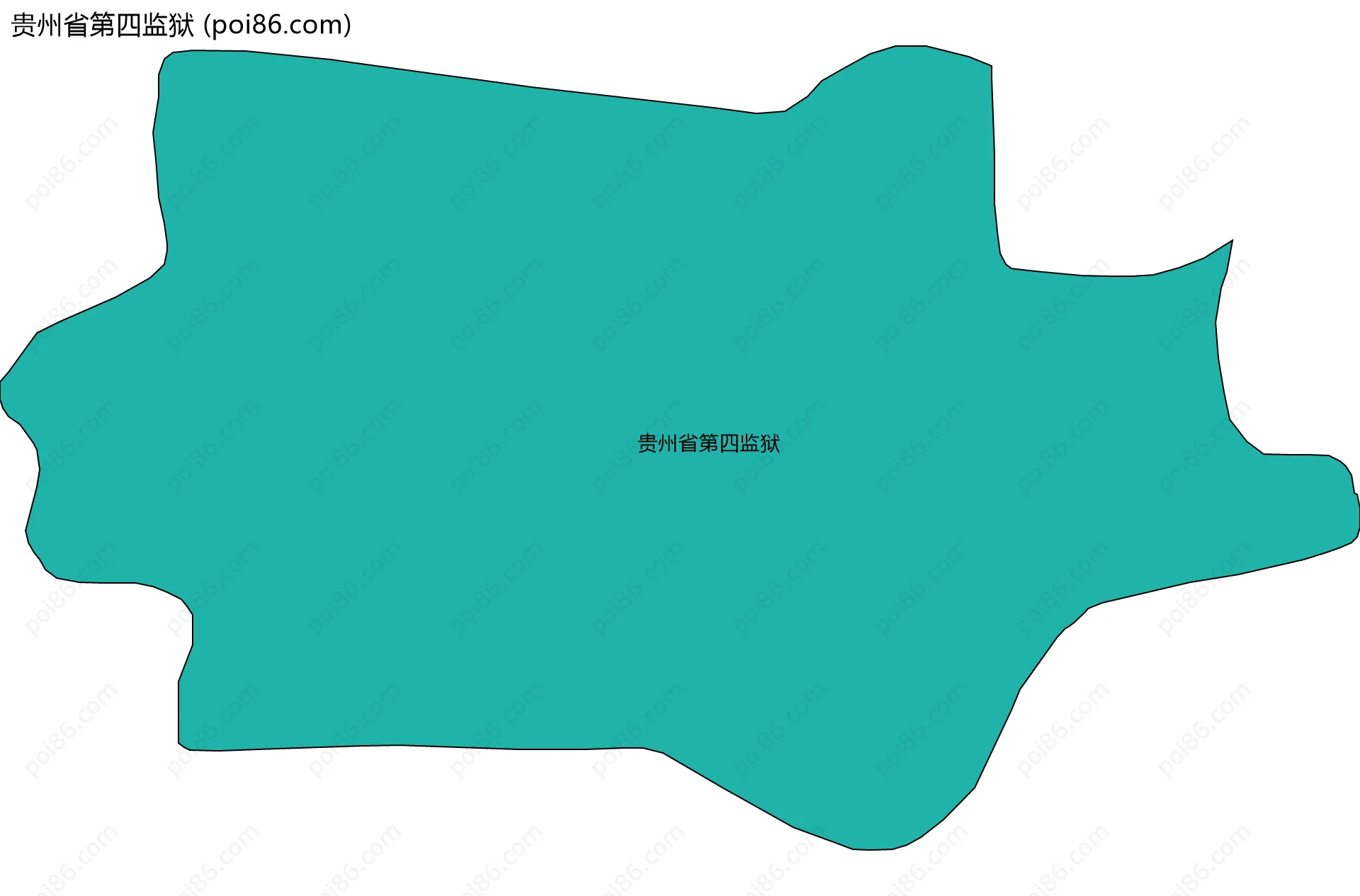 贵州省第四监狱边界地图