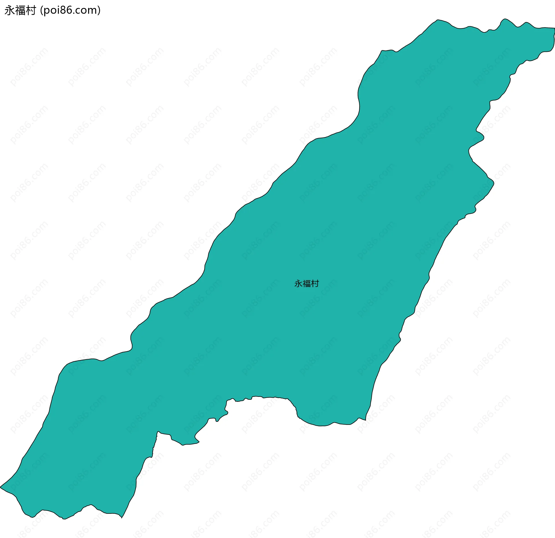 永福村边界地图