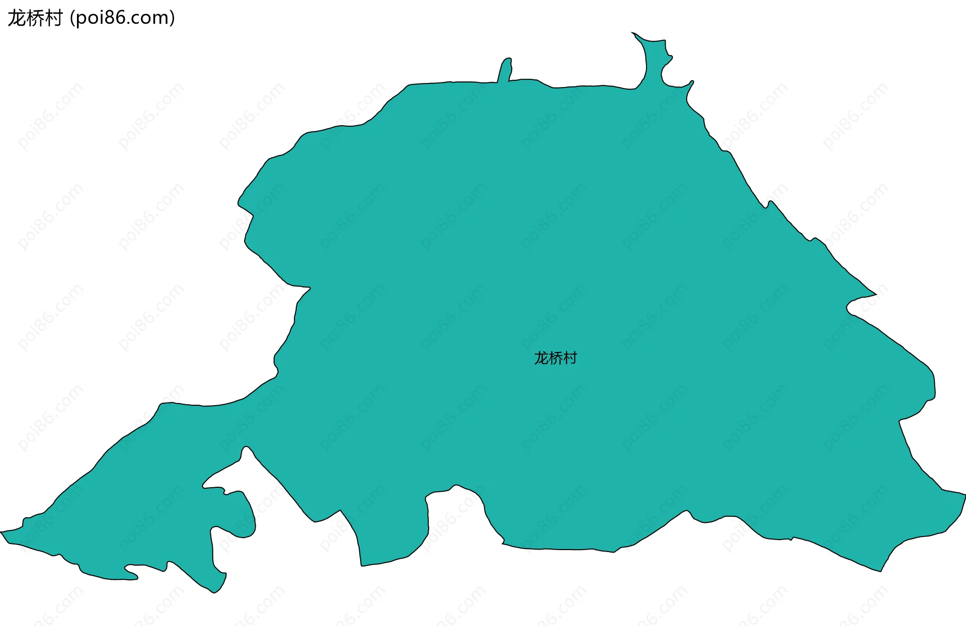 龙桥村边界地图