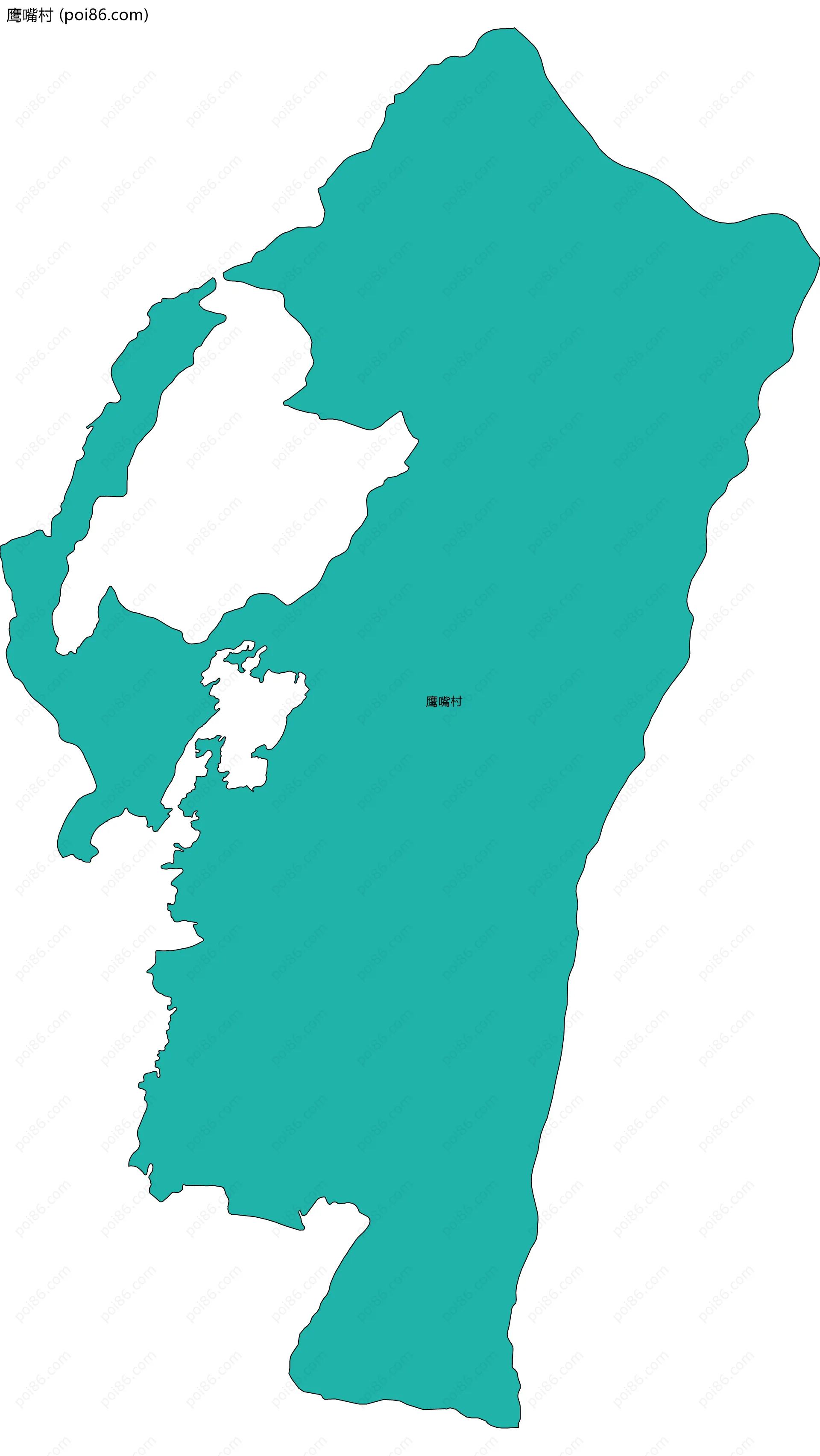 鹰嘴村边界地图