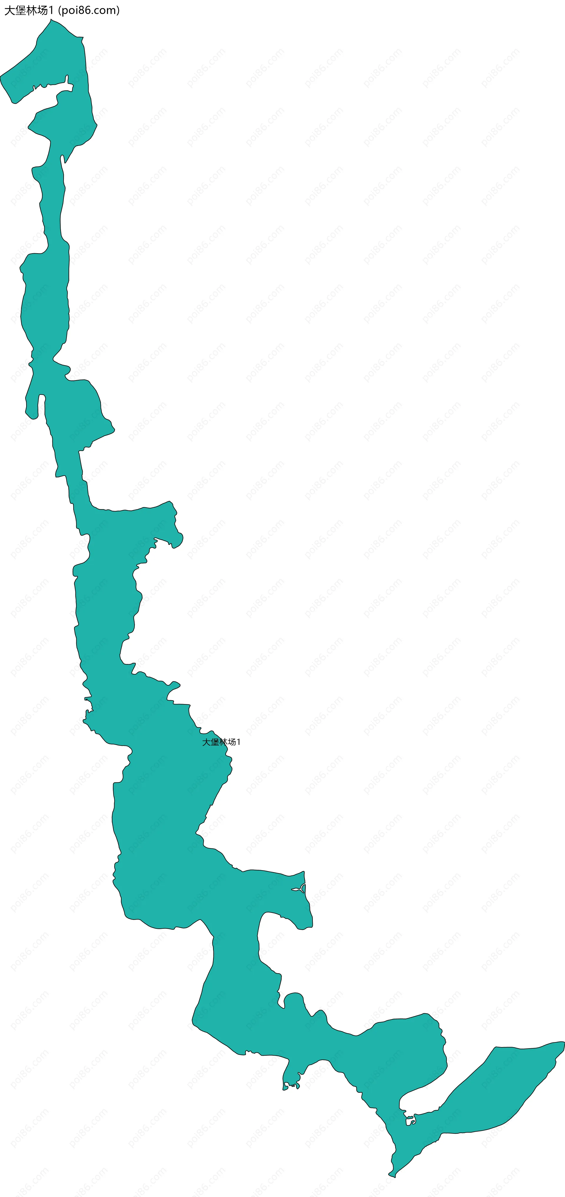 大堡林场1边界地图