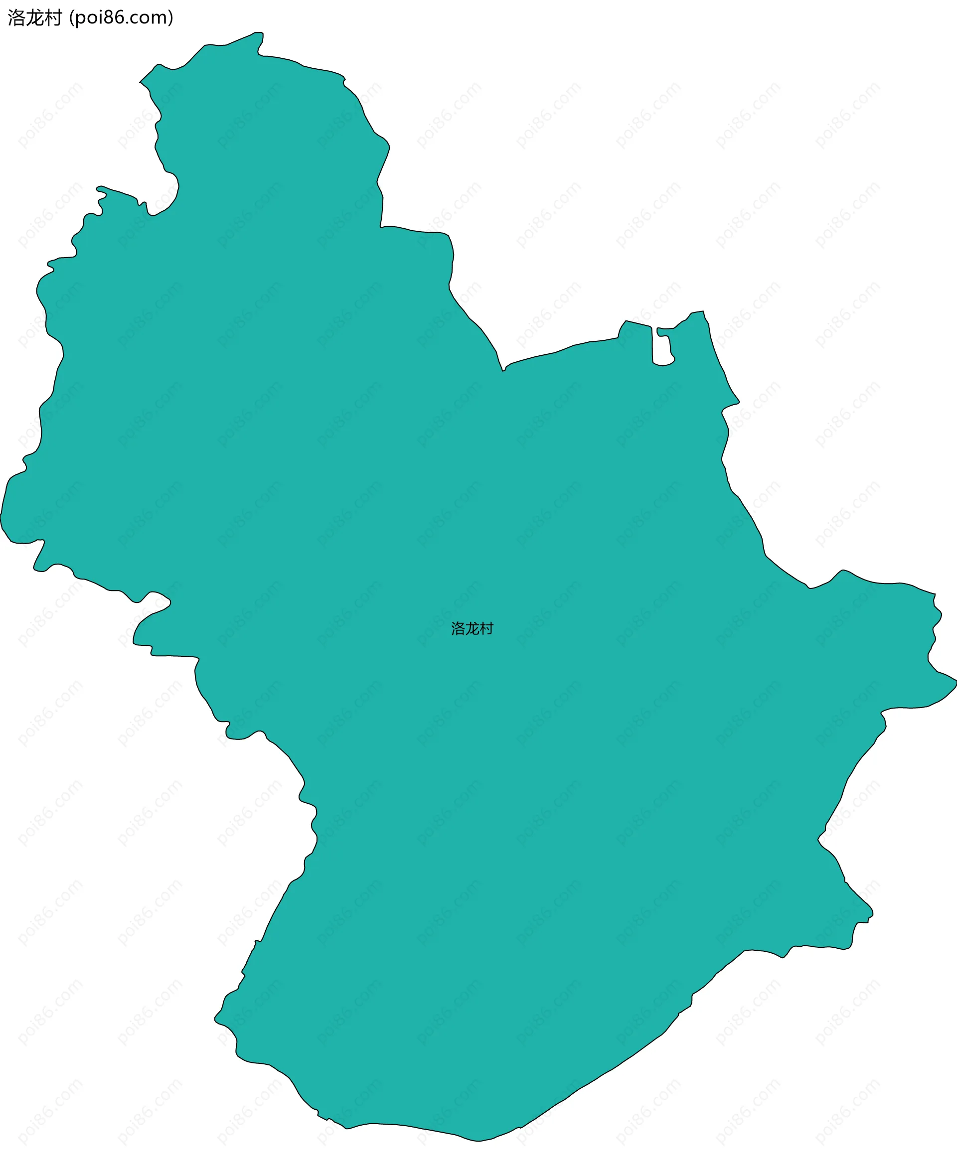 洛龙村边界地图