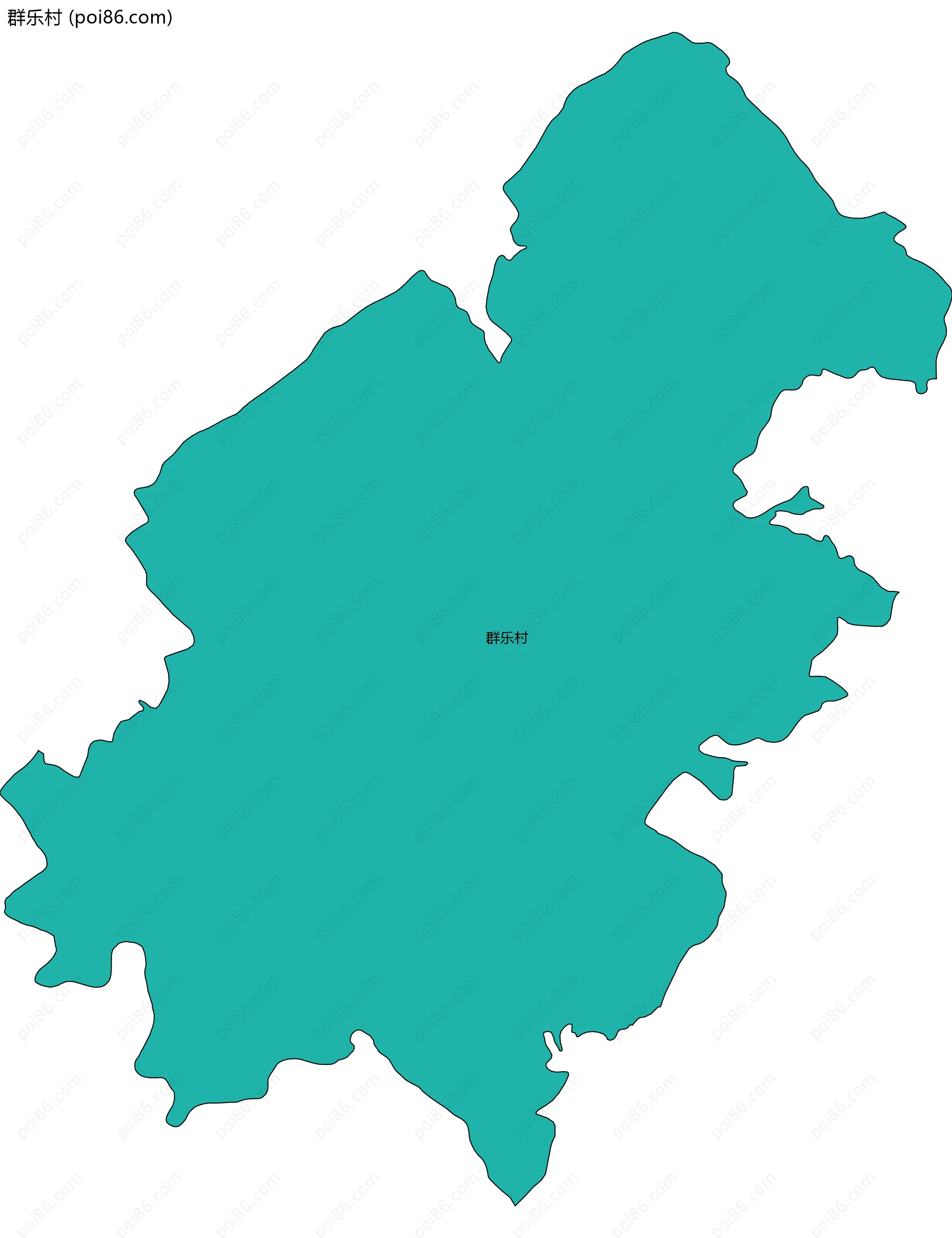 群乐村边界地图