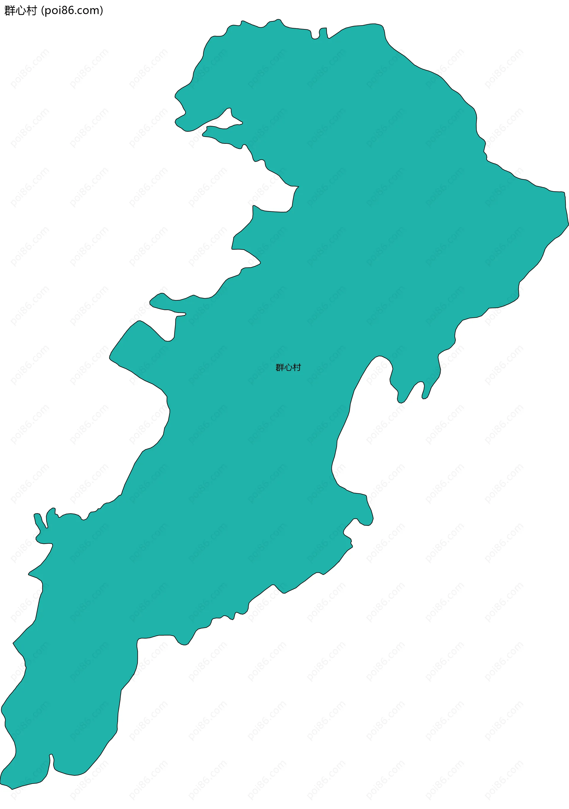 群心村边界地图