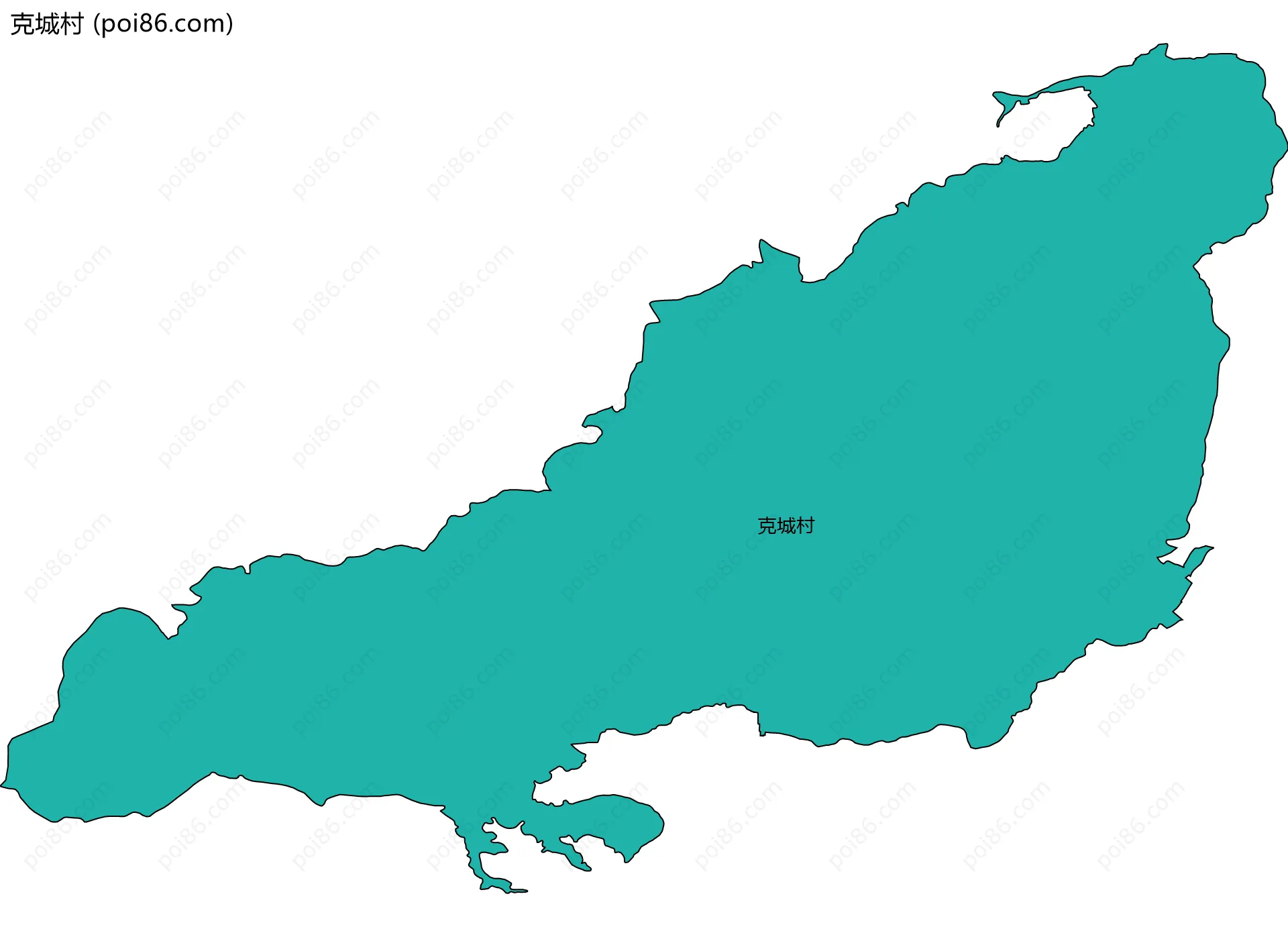 克城村边界地图