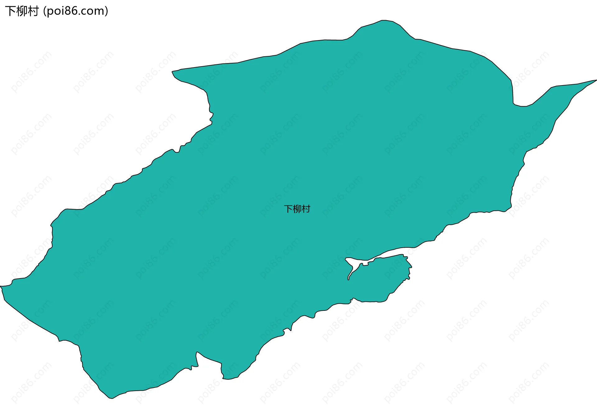 下柳村边界地图